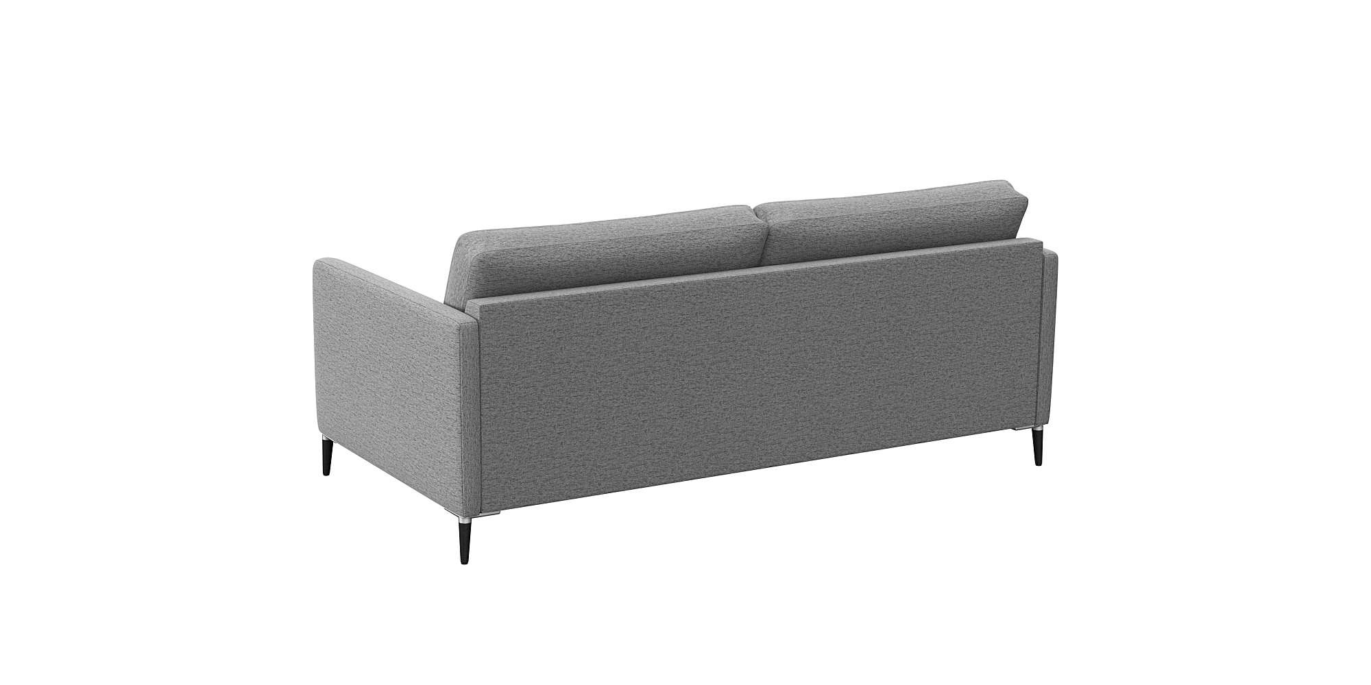 FLEXLUX 2,5-Sitzer »Fiore, super bequem durch hochwertigen Sitzaufbau mit Kaltschaum«, schmale Armlehnen, Füße Alu+schwarz