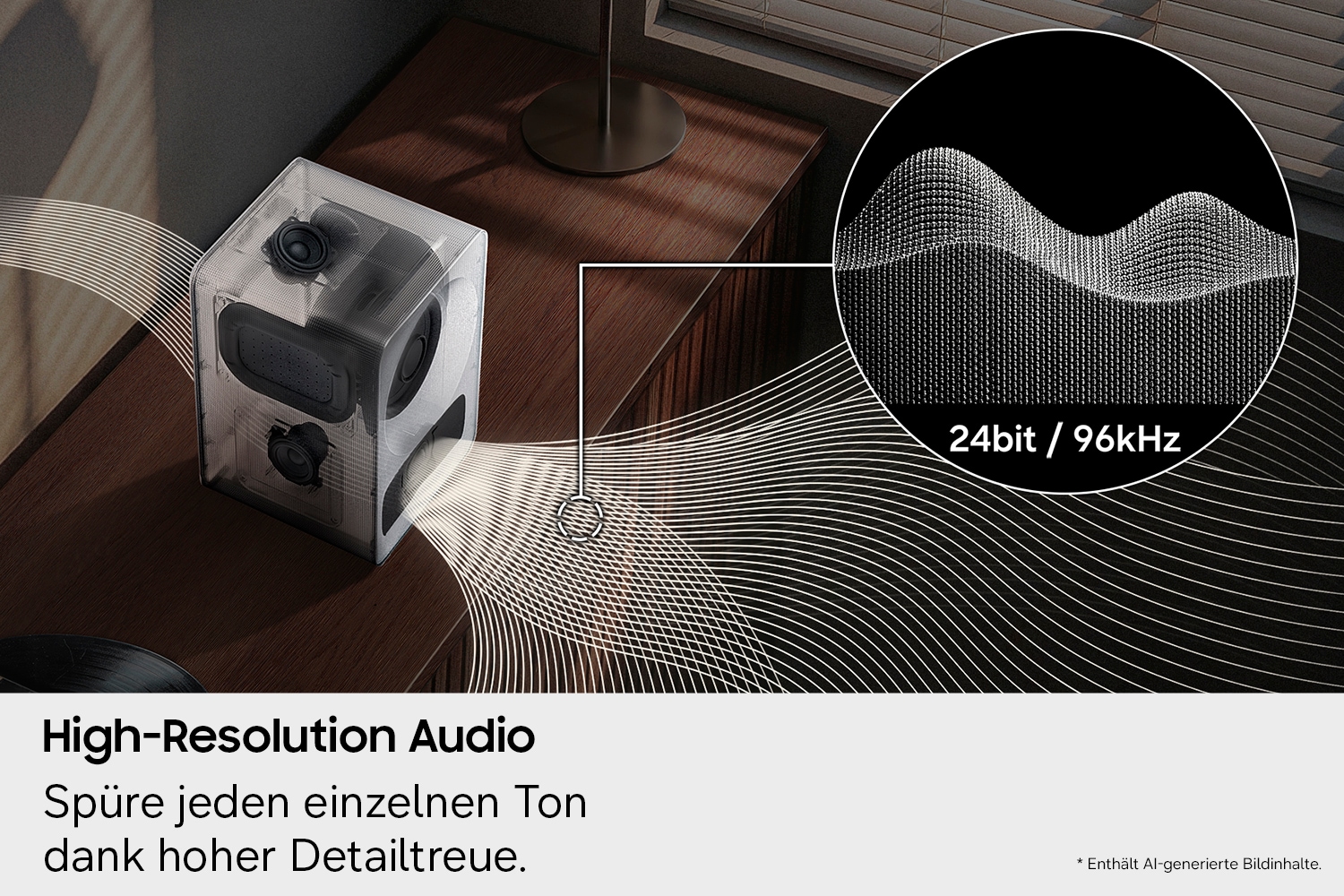 Samsung Bluetooth-Lautsprecher »Music Studio 7 LS71H« 3.1.1 (Bluetooth | WLAN (WiFi) App-Steuerung | Chromecast | Dolby Digital | Hi-Res | Nacht Modus | Sprachsteuerung )