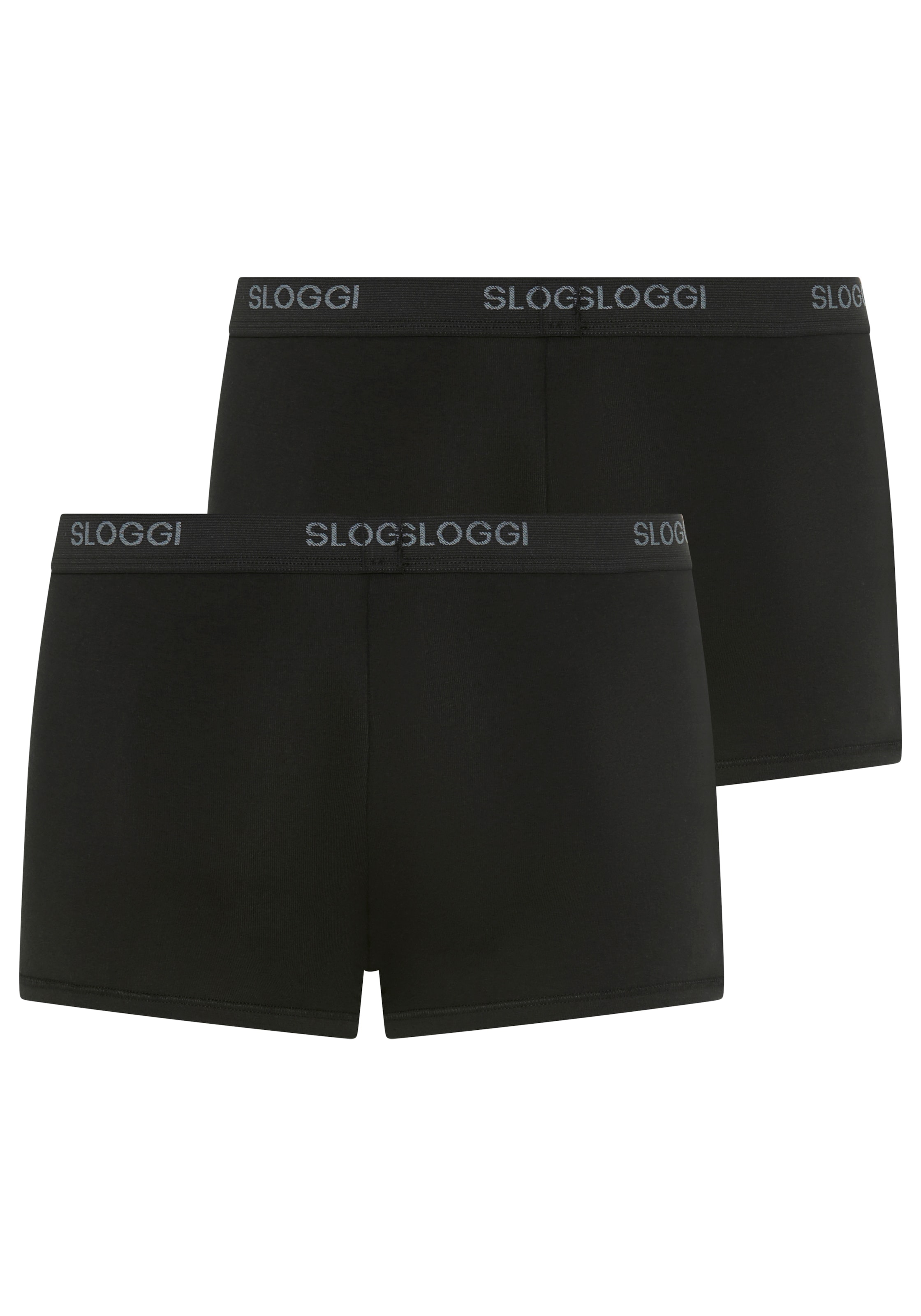 sloggi Boxershorts »Men Basic«, (2er Pack), Single Jersey, Baumwollmischung, ohne Eingriff