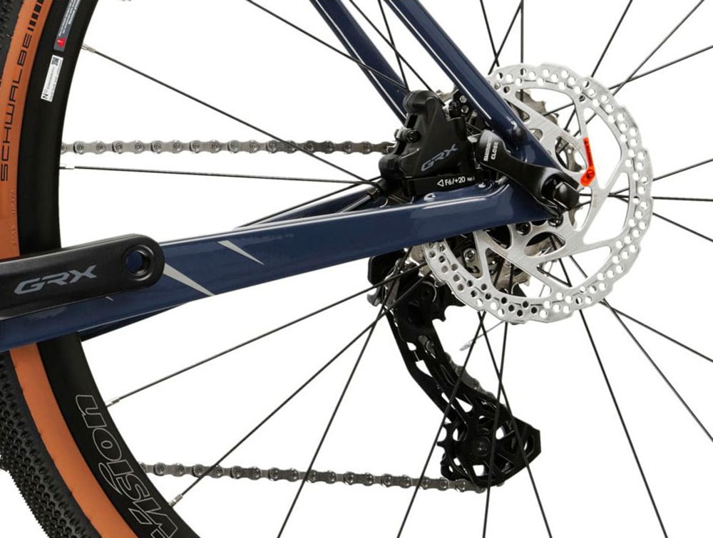 Kross Gravelbike »KROSS Gravelbike Esker 8.0 28" blau 24 Gänge«, 24 Gang, Shimano, GRX RX820 Schaltwerk, Kettenschaltung