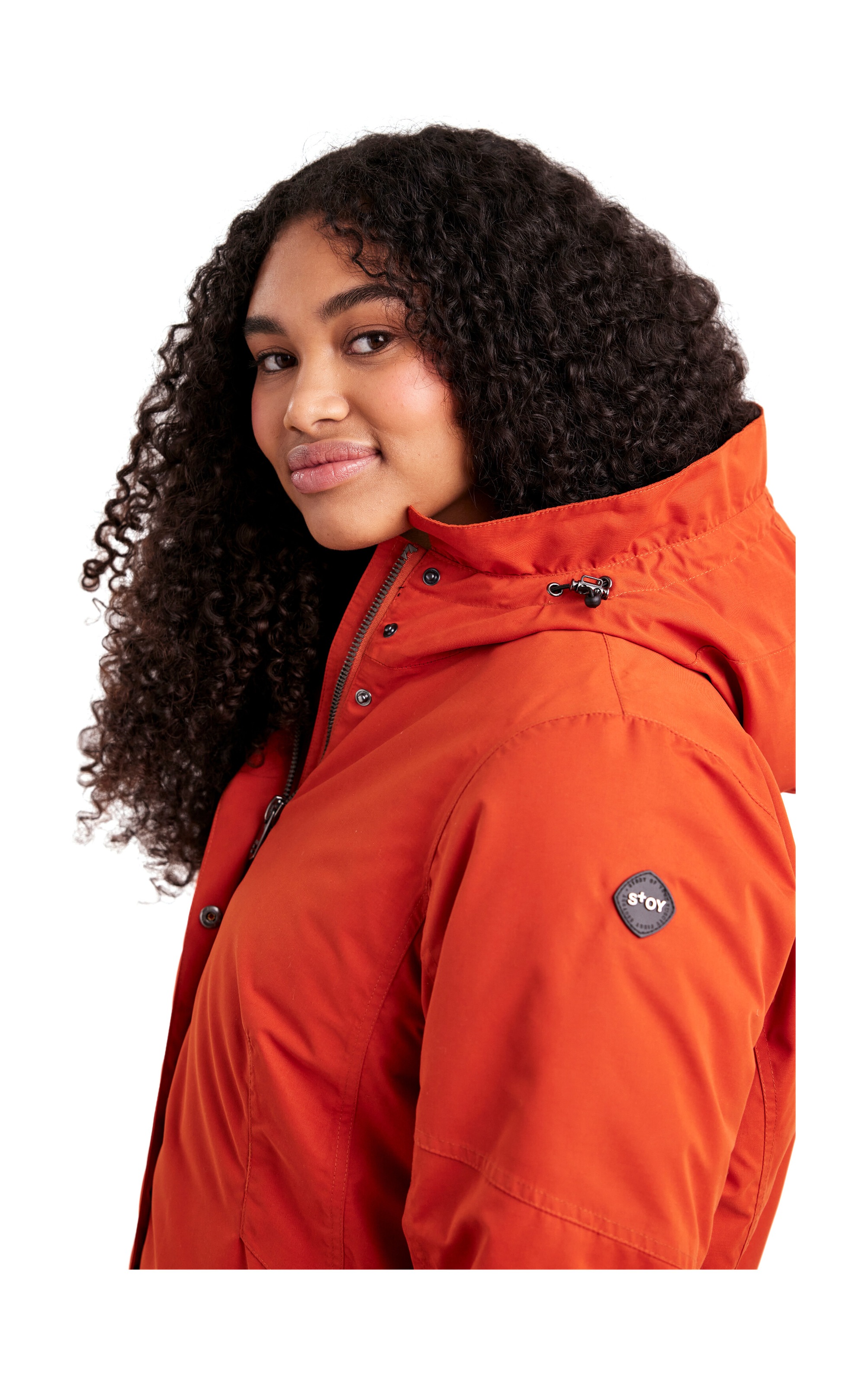 STOY Funktionsjacke »STW 4 WMN JCKT« Wasserdicht, atmungsaktiv, mit Teddy Fleece, abnehmb. Kapuze