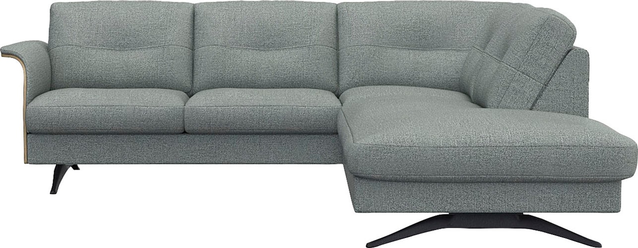 FLEXLUX Ecksofa "Glow, super bequem durch hochwertigem Sitzaufbau mit Federkern, L-Form" Modernes skandinavisches Design