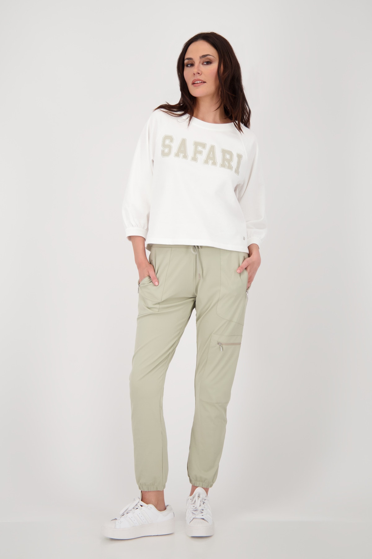 Monari Sweatshirt »Sweatshirt Safari«, Mit Rundhalsausschnitt
