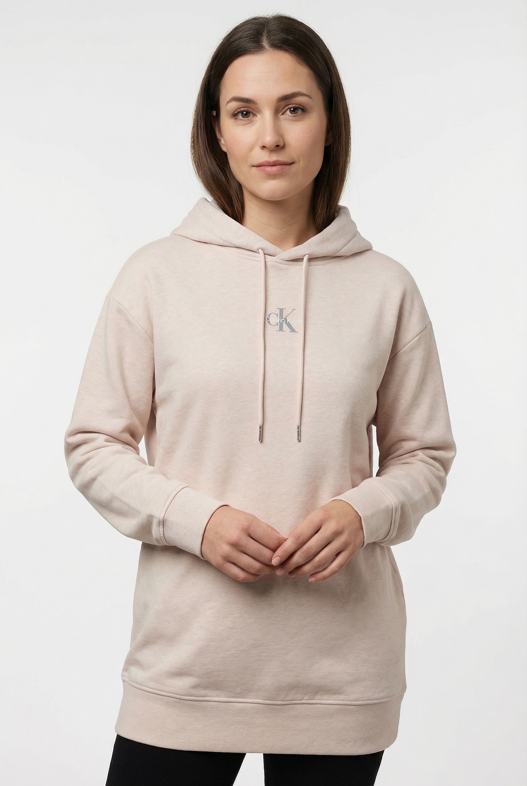 Calvin Klein Jeans Sweatkleid "LS MONOLOGO PREMIUM TERRY HOODIE" Ohne Tasch günstig online kaufen