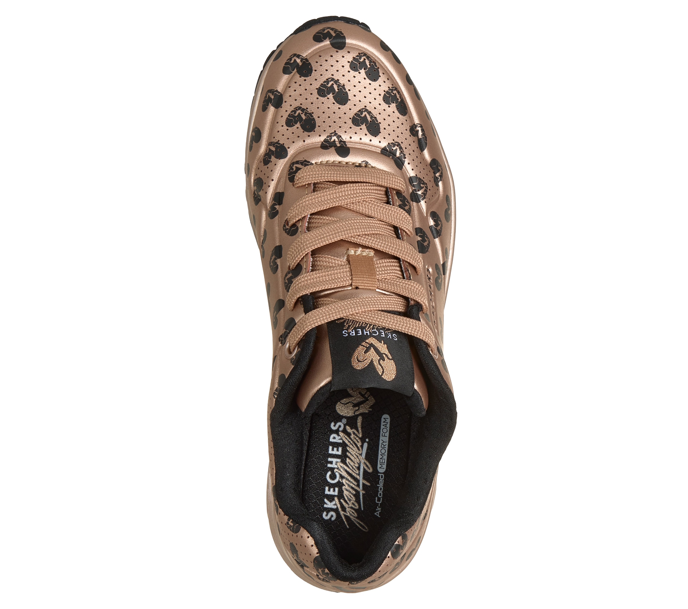 Skechers Sneaker »UNO-LIVE COLORFULLY«  Freizeitsneaker, Schnürschuh mit allover Herzen-Print