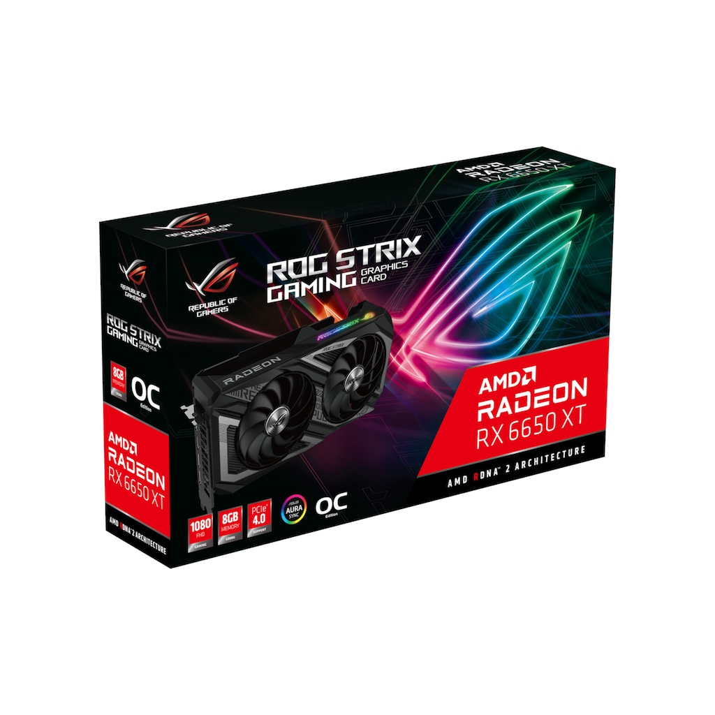 Asus Grafikkarte »ROG-STRIX-RX6650XT-O8G-V2-GAMING«, 8 GB, GDDR6