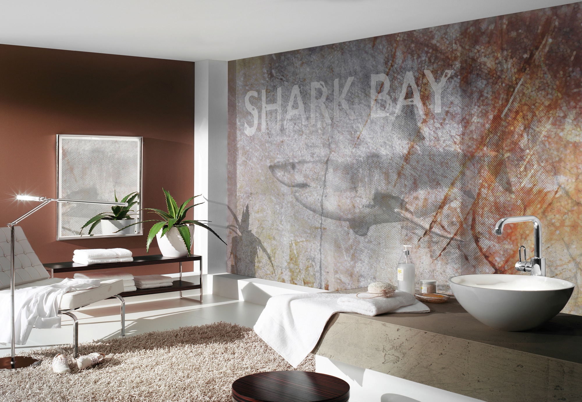 Architects Paper Fototapete "Shark Bay" Vlies, Wand, Schräge günstig online kaufen