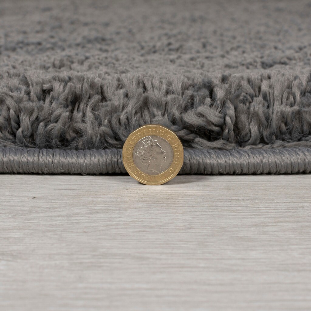 FLAIR RUGS Hochflor-Teppich »Feather«, rund