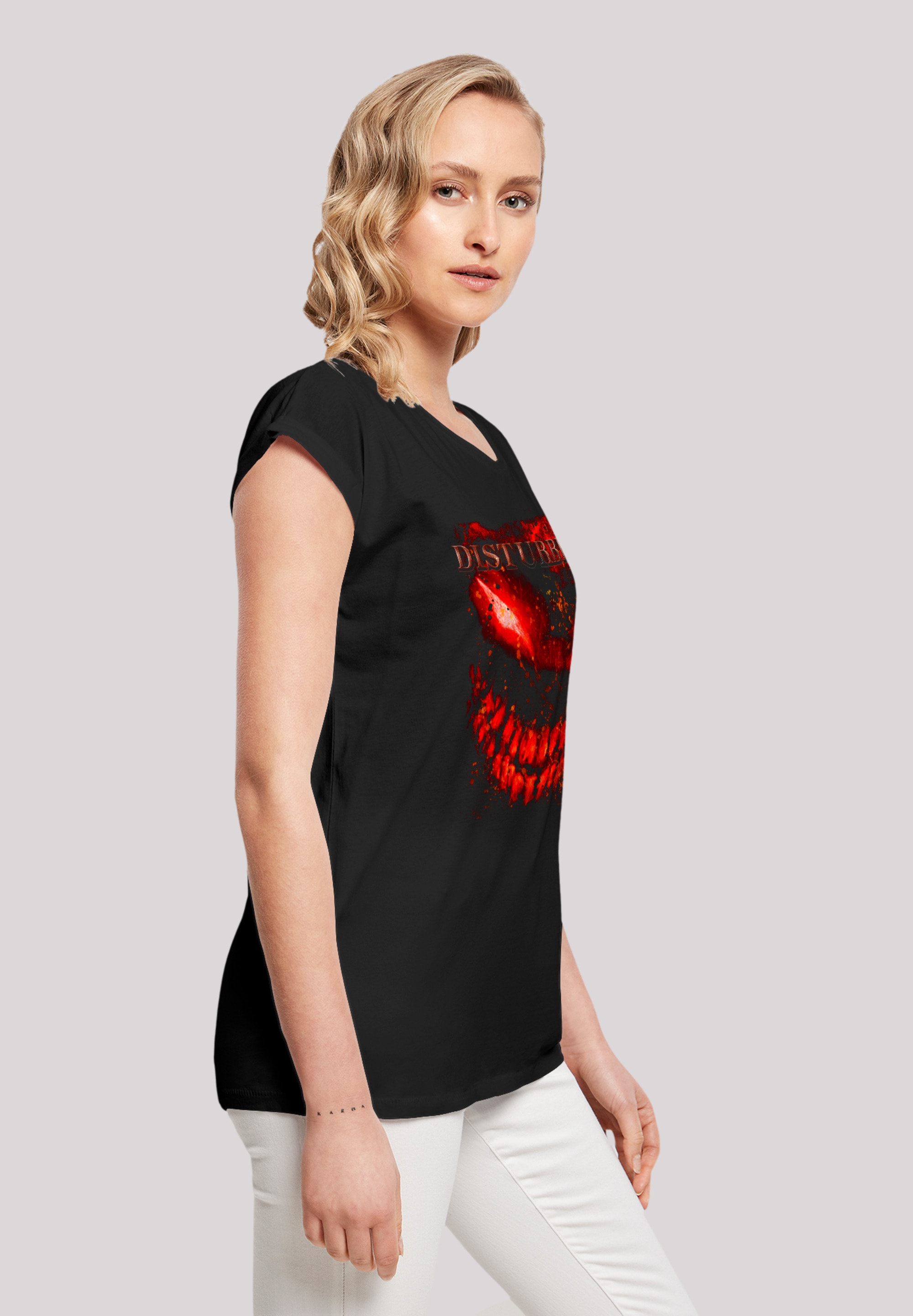 F4NT4STIC T-Shirt »Disturbed Heavy Metal Splat Face«, Premium Qualität, Rock-Musik, Band