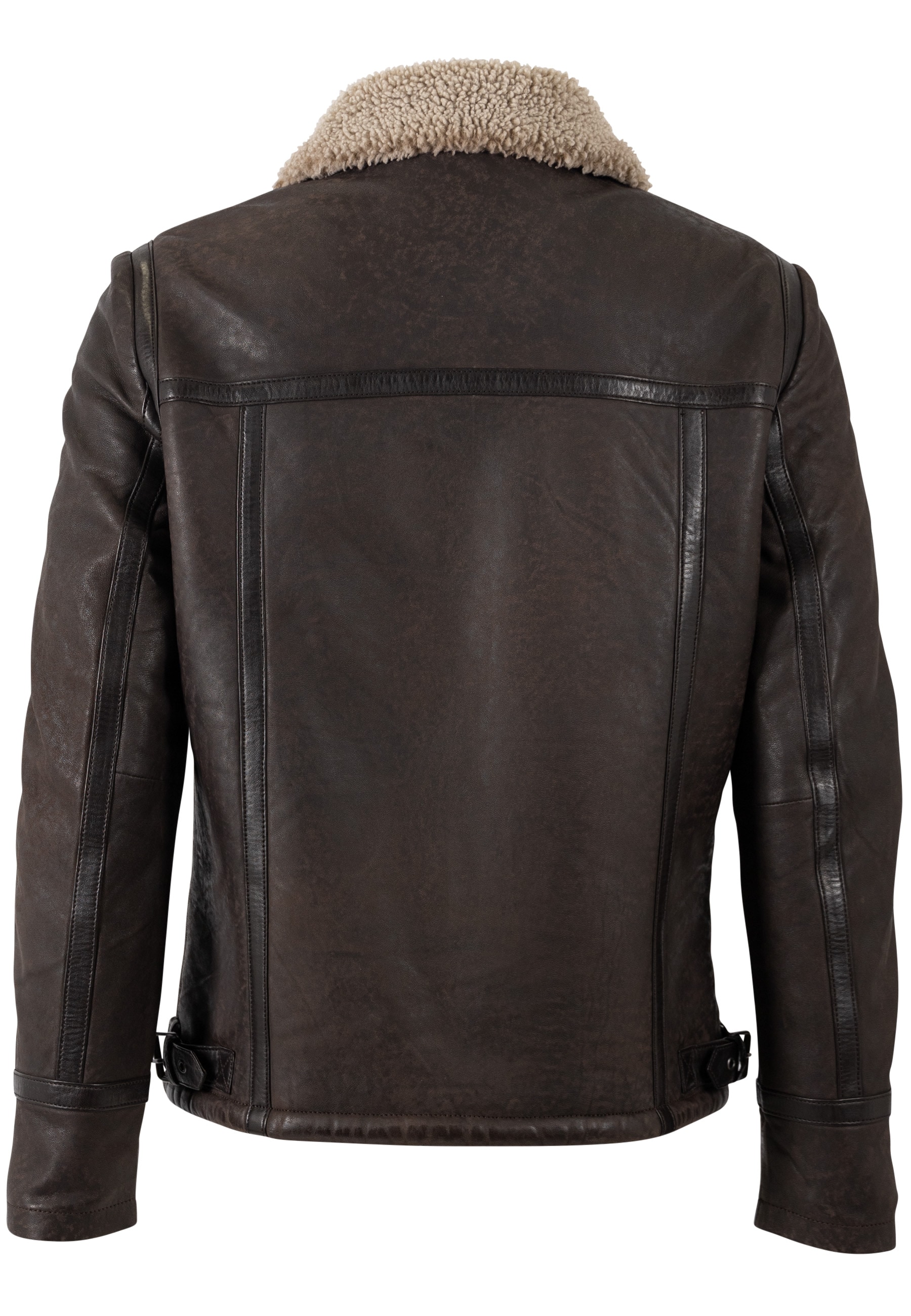 Mauritius Lederjacke »MMAlasko«, mit Umlegekragen