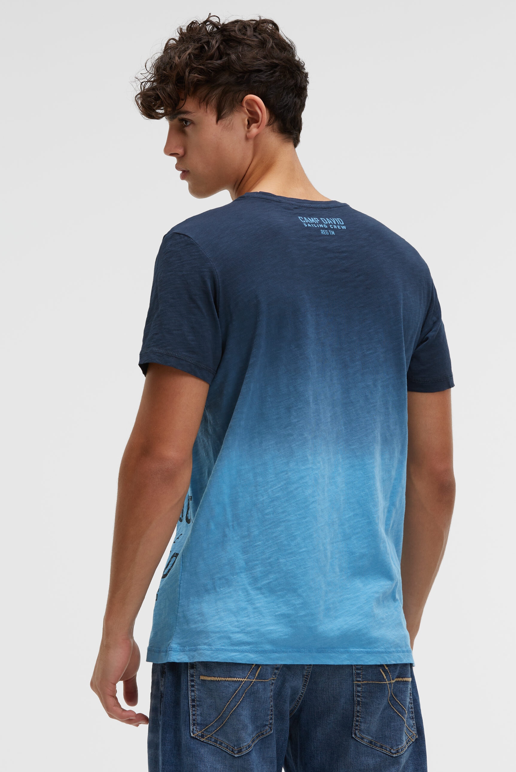CAMP DAVID Rundhalsshirt mit Farbverlauf