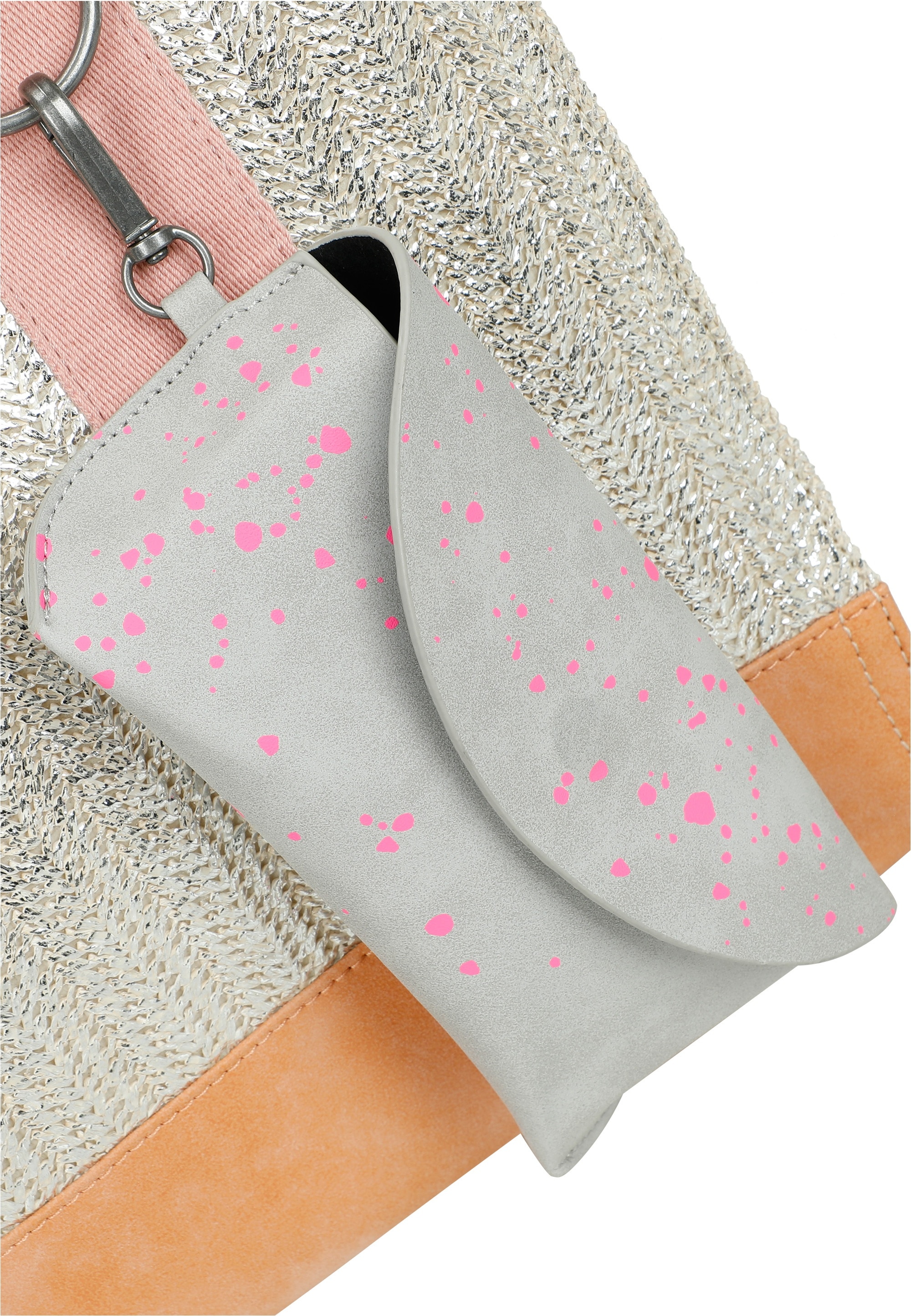 Fritzi aus Preußen Schultertasche »Tote Bag Limited Painted Straw«, mit abnehmbarem Brillenetui
