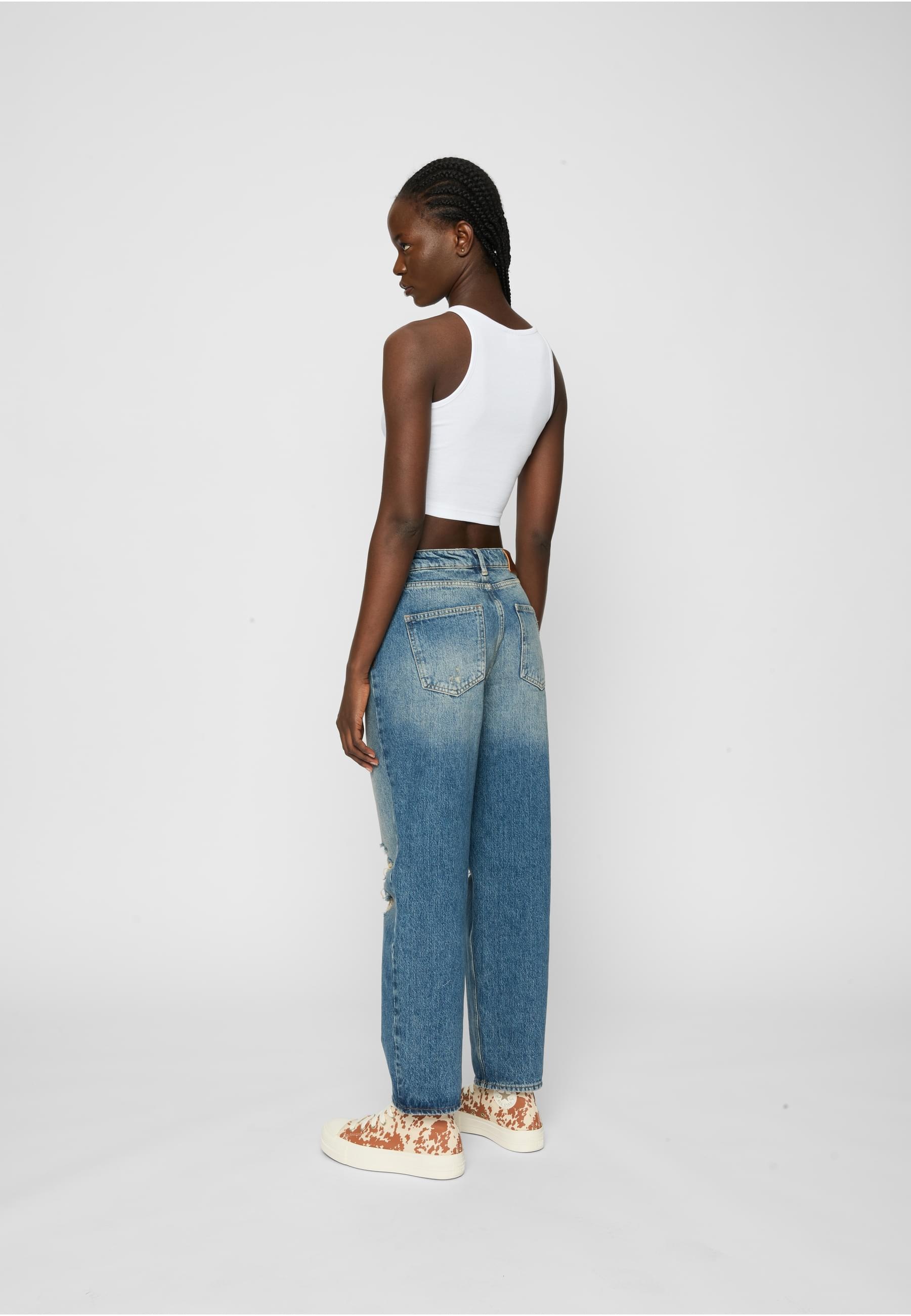 URBAN CLASSICS Muskelshirt »Urban Classics Ladies Organic Cropped Rib Top 2-Pack«, (1 tlg.)