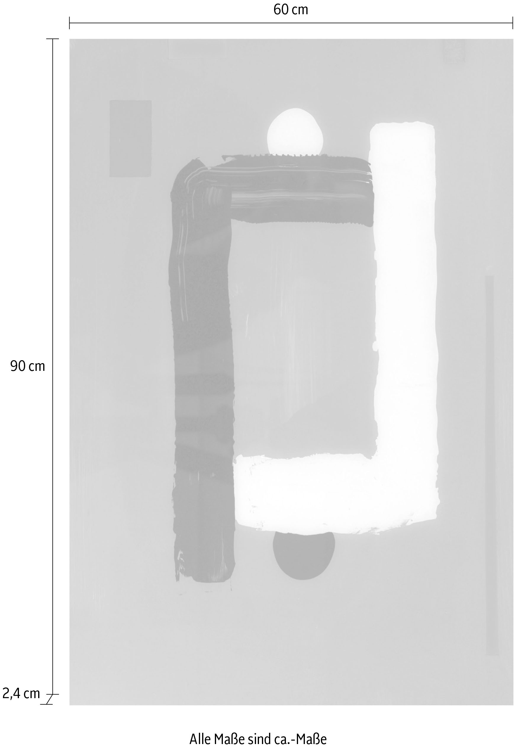 queence Acrylglasbild »Kunstwerk«, Kunst-Abstrakt-Abstrakte-Modern, Fine Art-Print in Galeriequalität