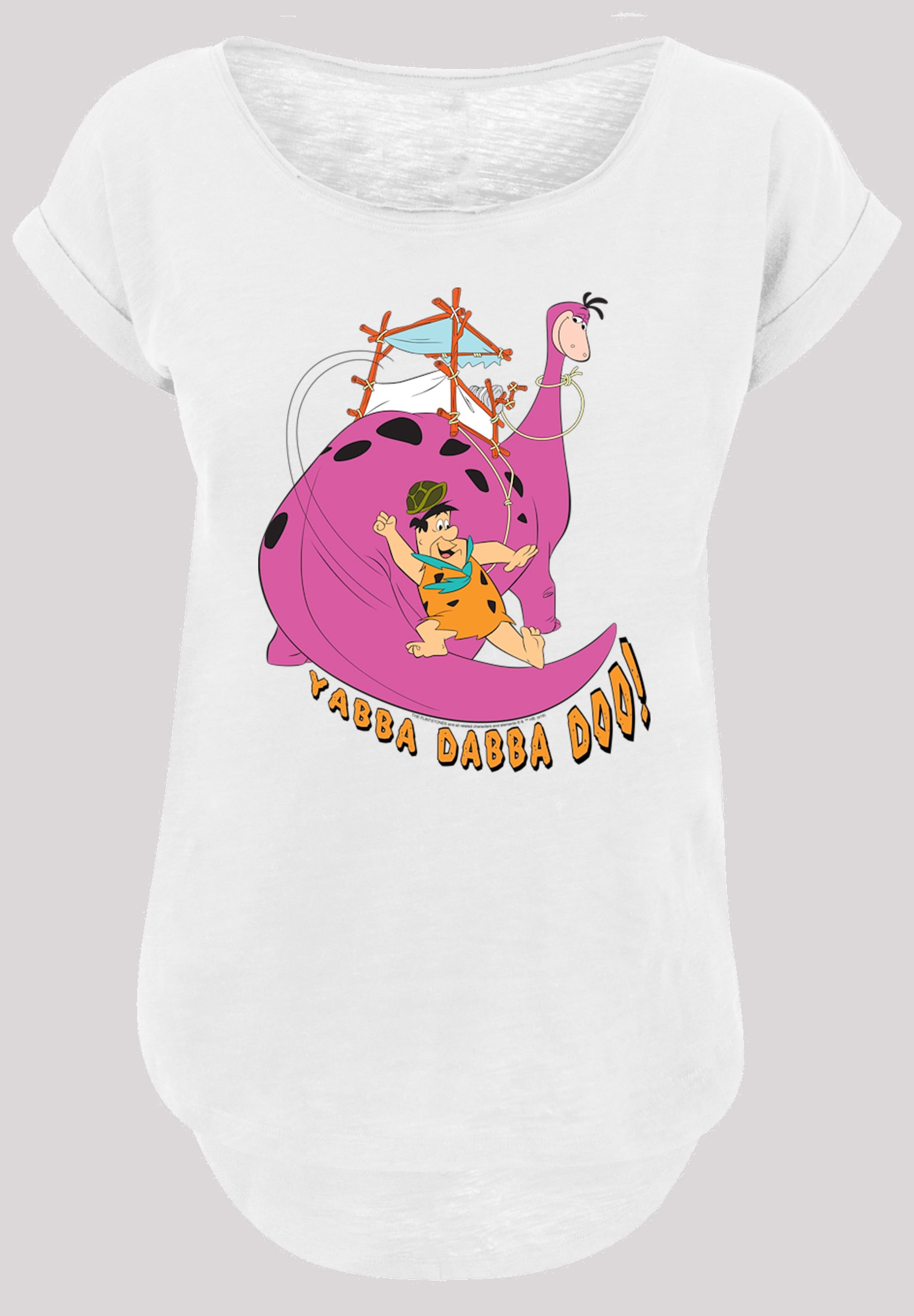 F4NT4STIC T-Shirt "Die Familie Feuerstein Yabba Dabba Doo", Damen,Premium M günstig online kaufen