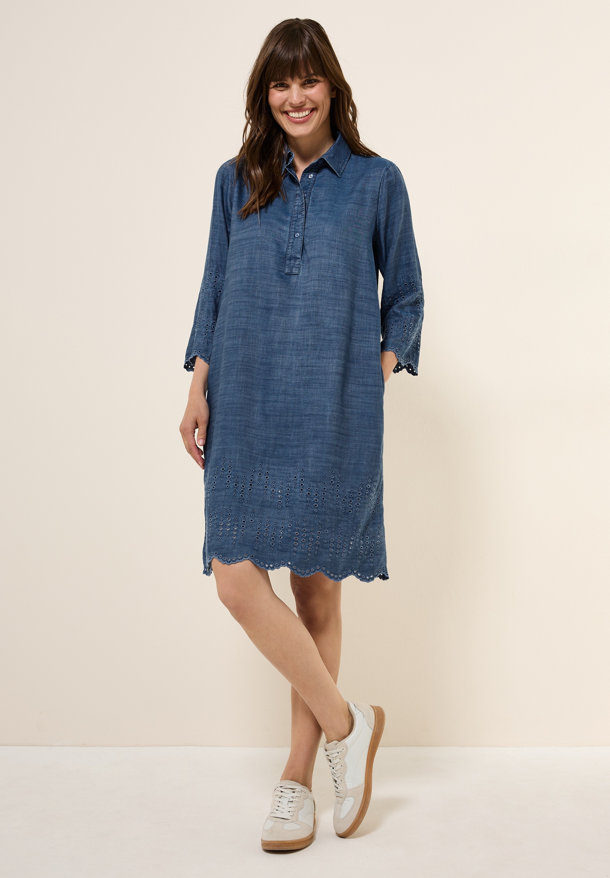 Cecil Blusenkleid Ohne Taschen mit Knopfleiste günstig online kaufen