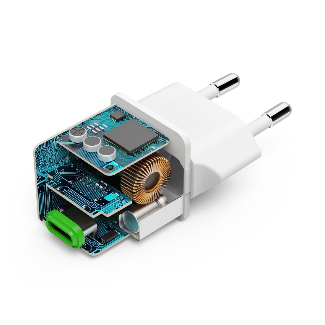 Hama Schnelllade-Gerät »Schnellladegerät (USB-C, PD/QC, extraklein 2,9 x 2,75 x 2,75 cm, 20 W)«, (1 St.)