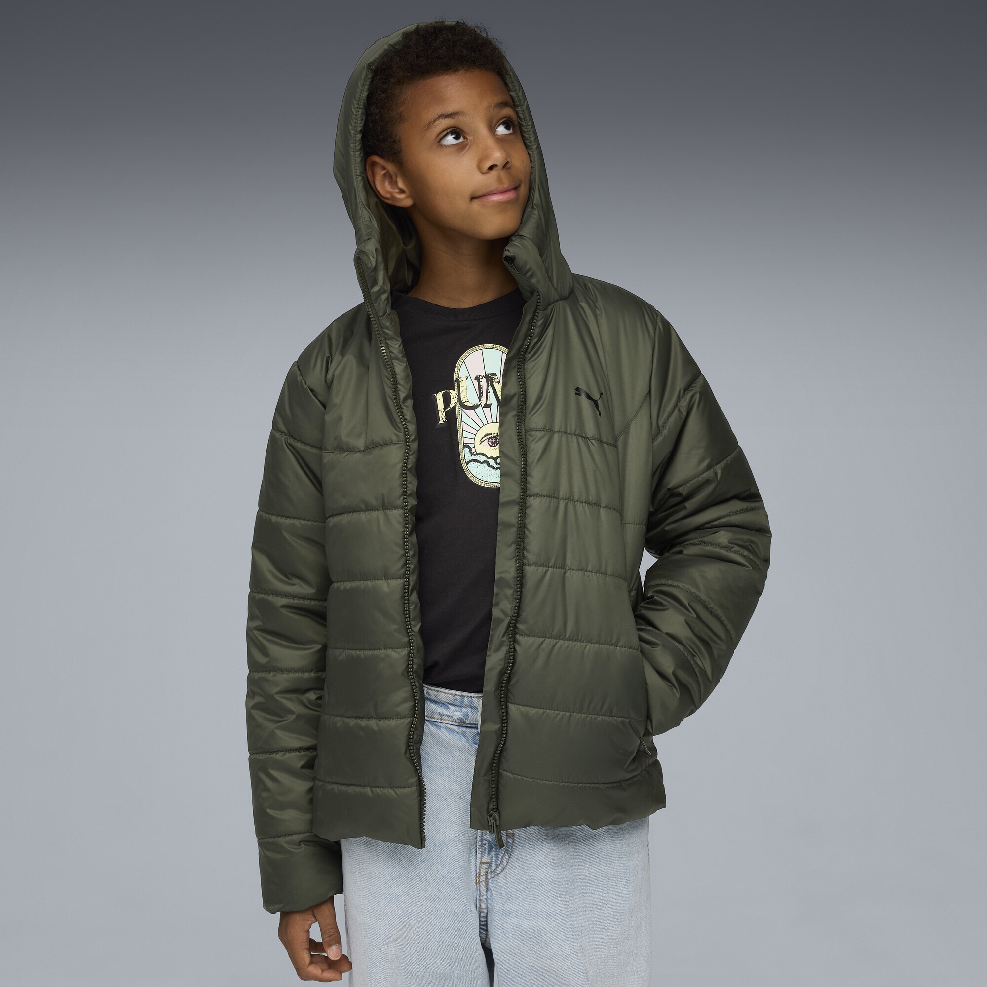 PUMA Winterjacke »Essentials Wattierte Kapuzenjacke Jugendliche«