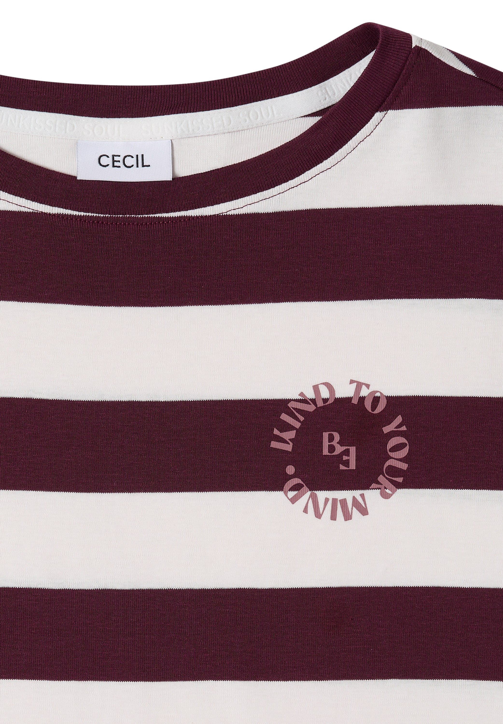 Cecil Rundhalsshirt aus reiner Baumwolle