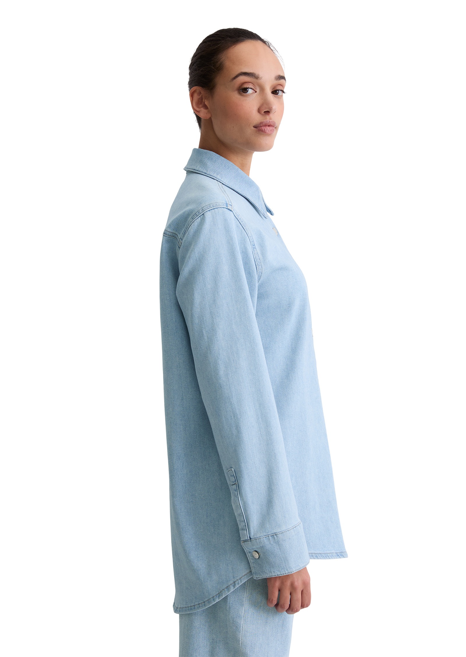 Marc O'Polo Jeansbluse »aus Organic-Cotton-Mix-Stretch«