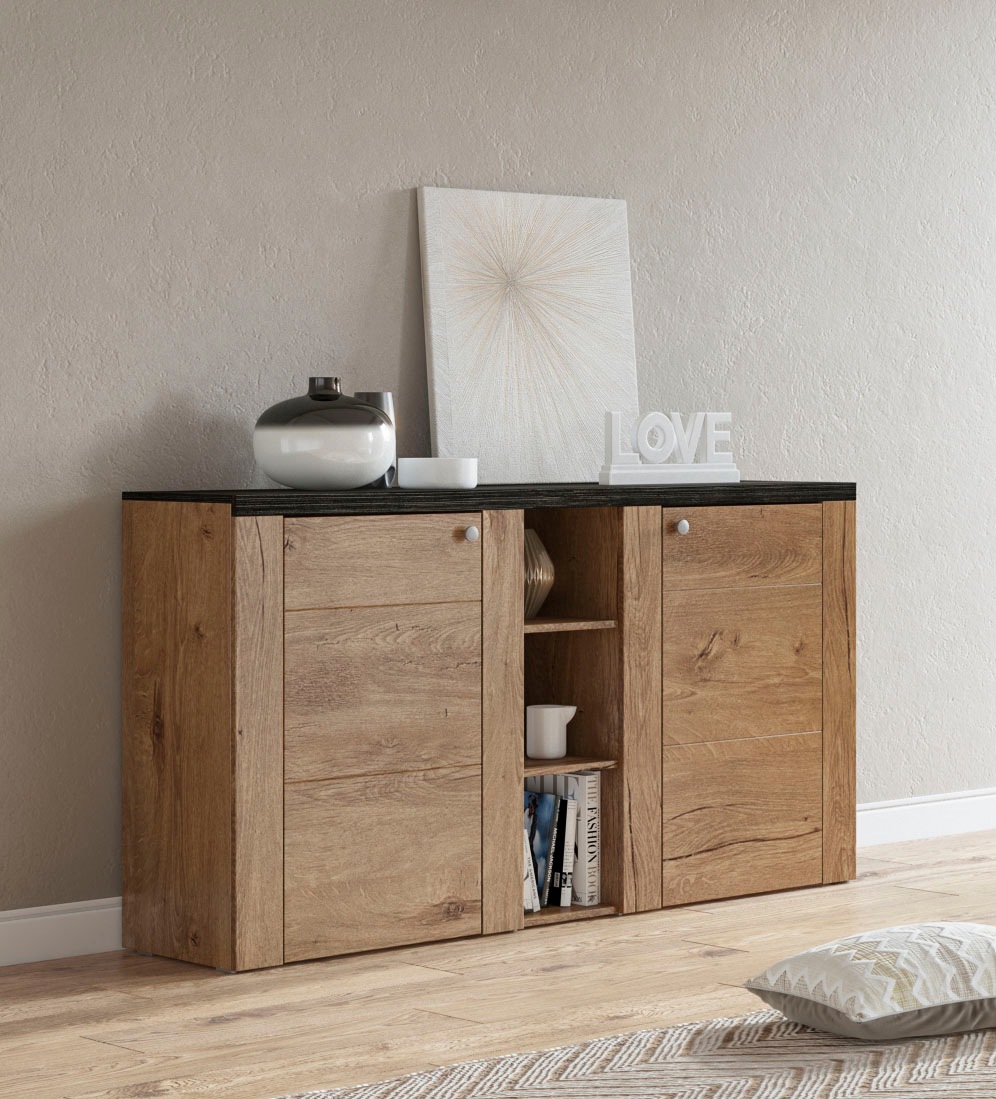 OTTO home Sideboard "Larona, zeitlose Kommode mit 2 Türen, Türkommode, Brei günstig online kaufen