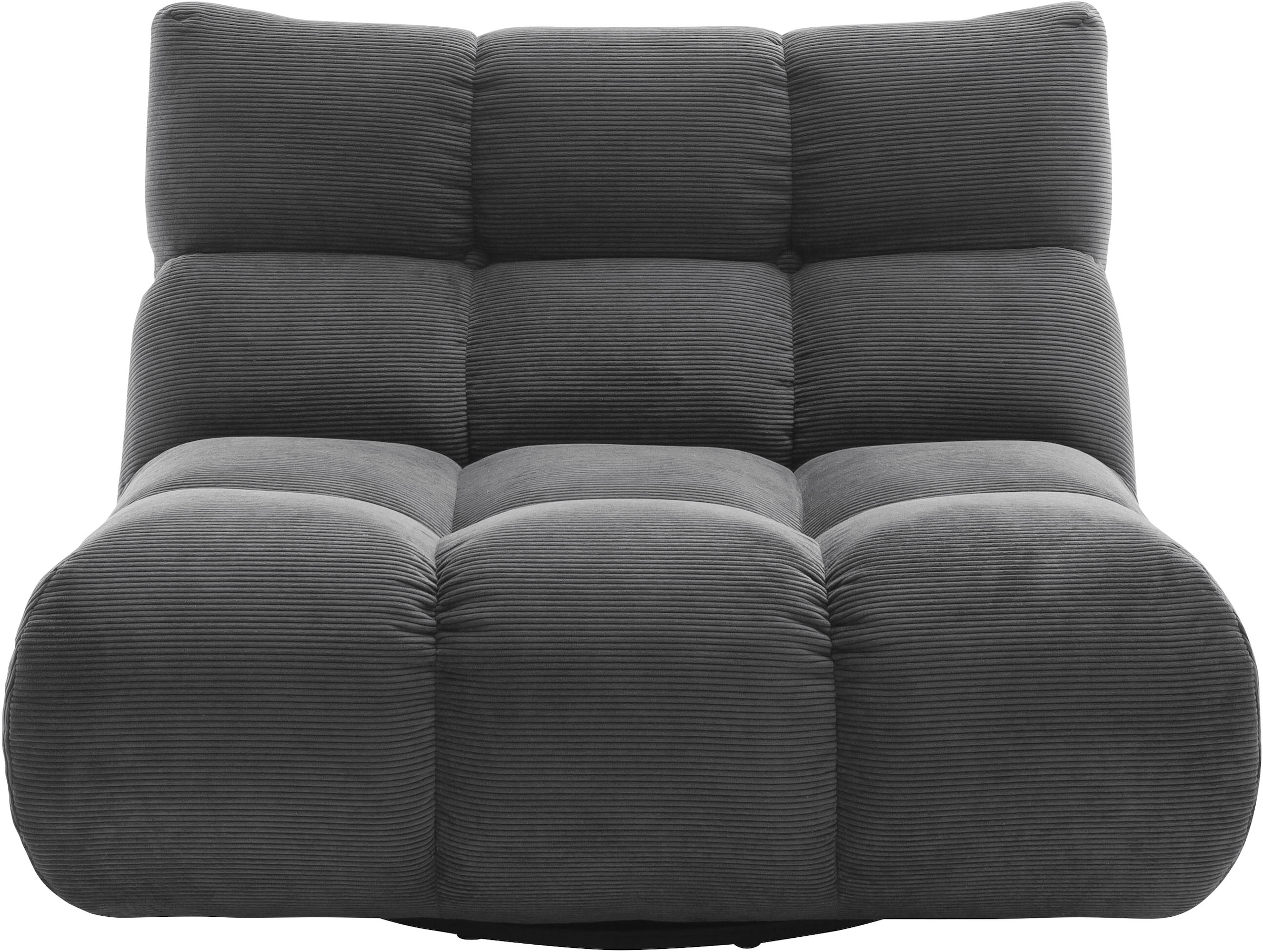 Home affaire 1,5-Sitzer "Cozy Bubble, 360 drehbarer Sessel, Breite 107 cm" mit eleganter Steppung, Rundumbezug & weicher Polsterung