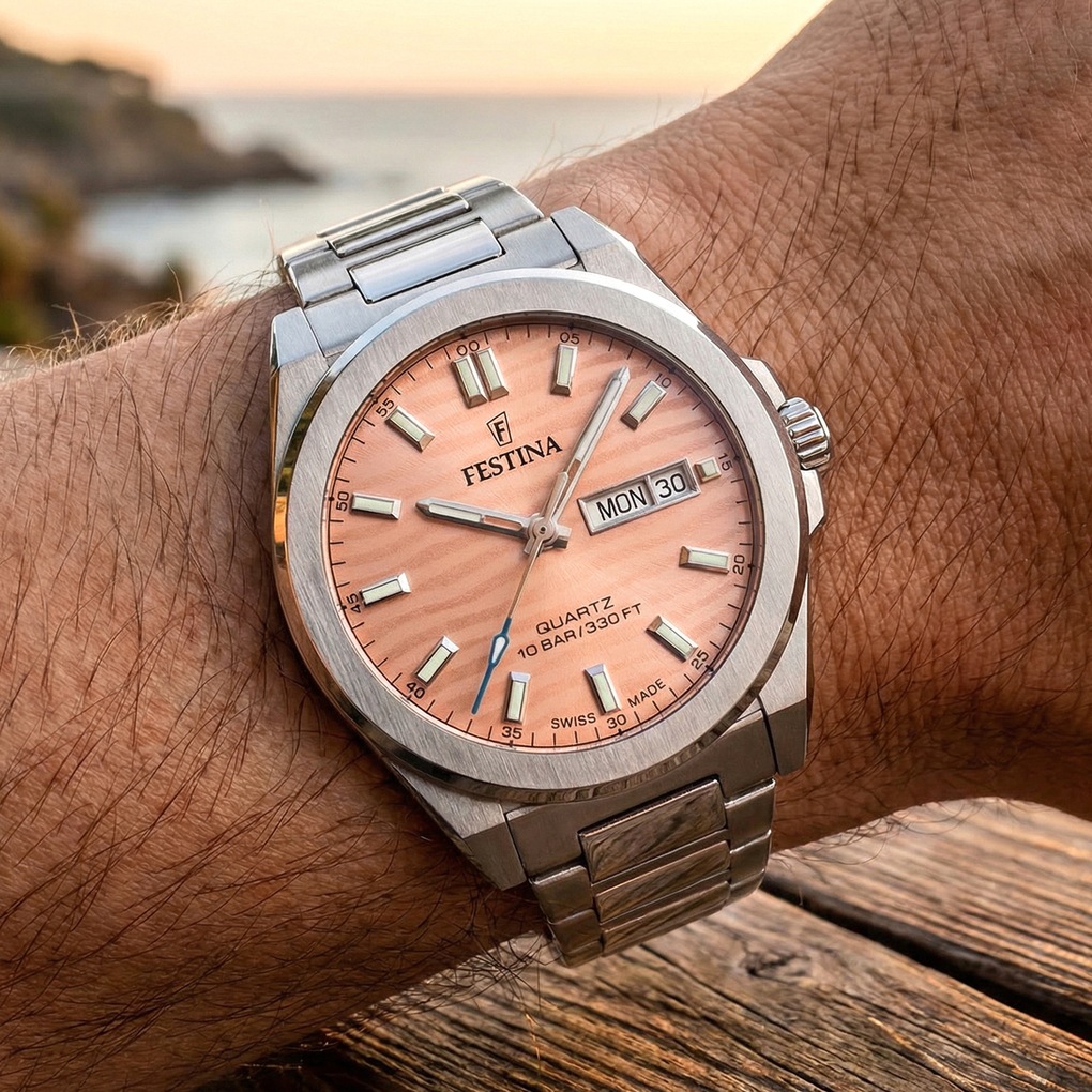 Festina Quarzuhr »Quarzuhr« Armbanduhr, Damenuhr, Herrenuhr, Swiss Made, Edelstahlarmband, analog