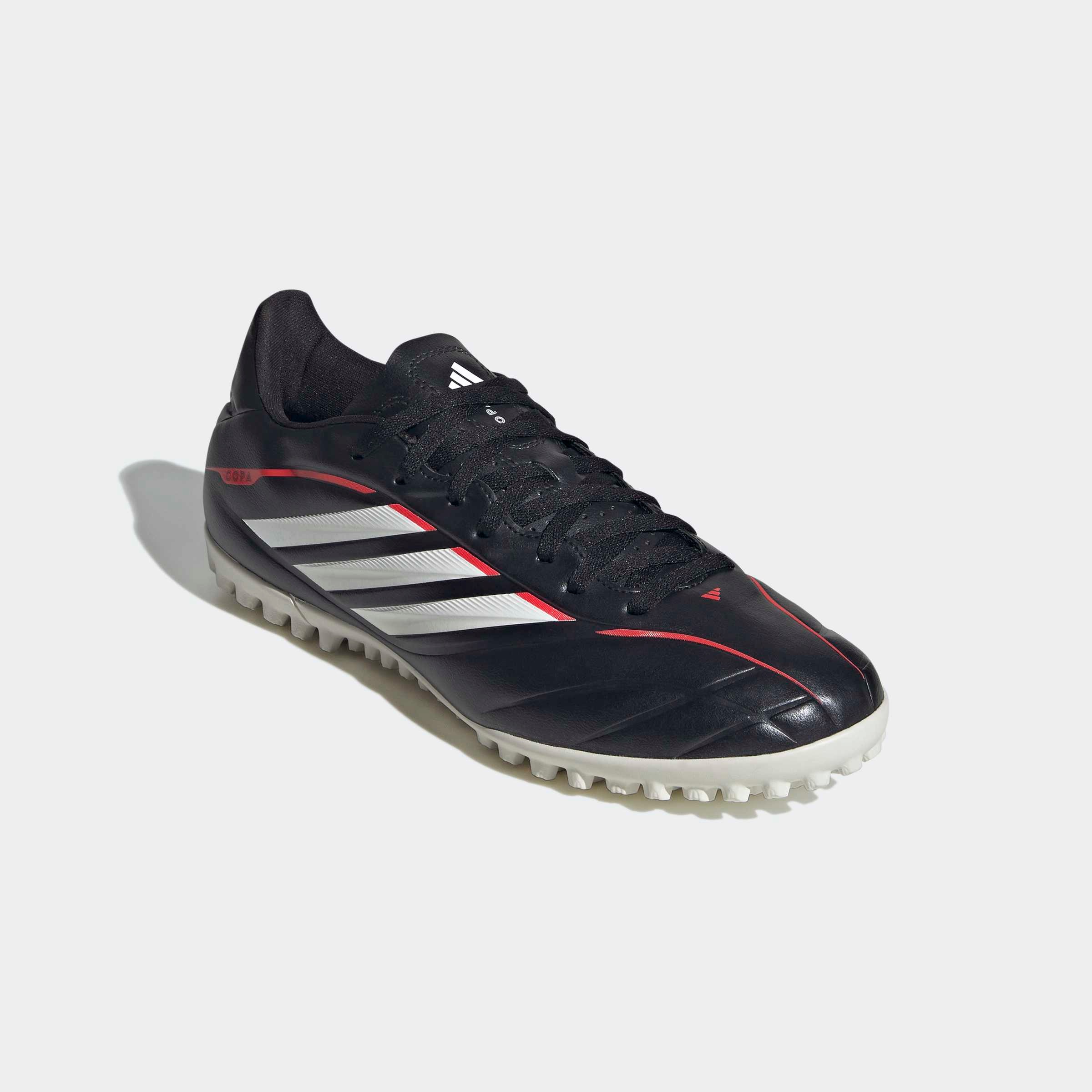 Fußballschuh "COPA PURE IV CLUB TURF", ADIDAS PERFORMANCE, Gr. 42core schwarz, ftwr weiß, lucid rot, Synthetik, Schuhe, für kurzen Kunstrasen, Hart-
