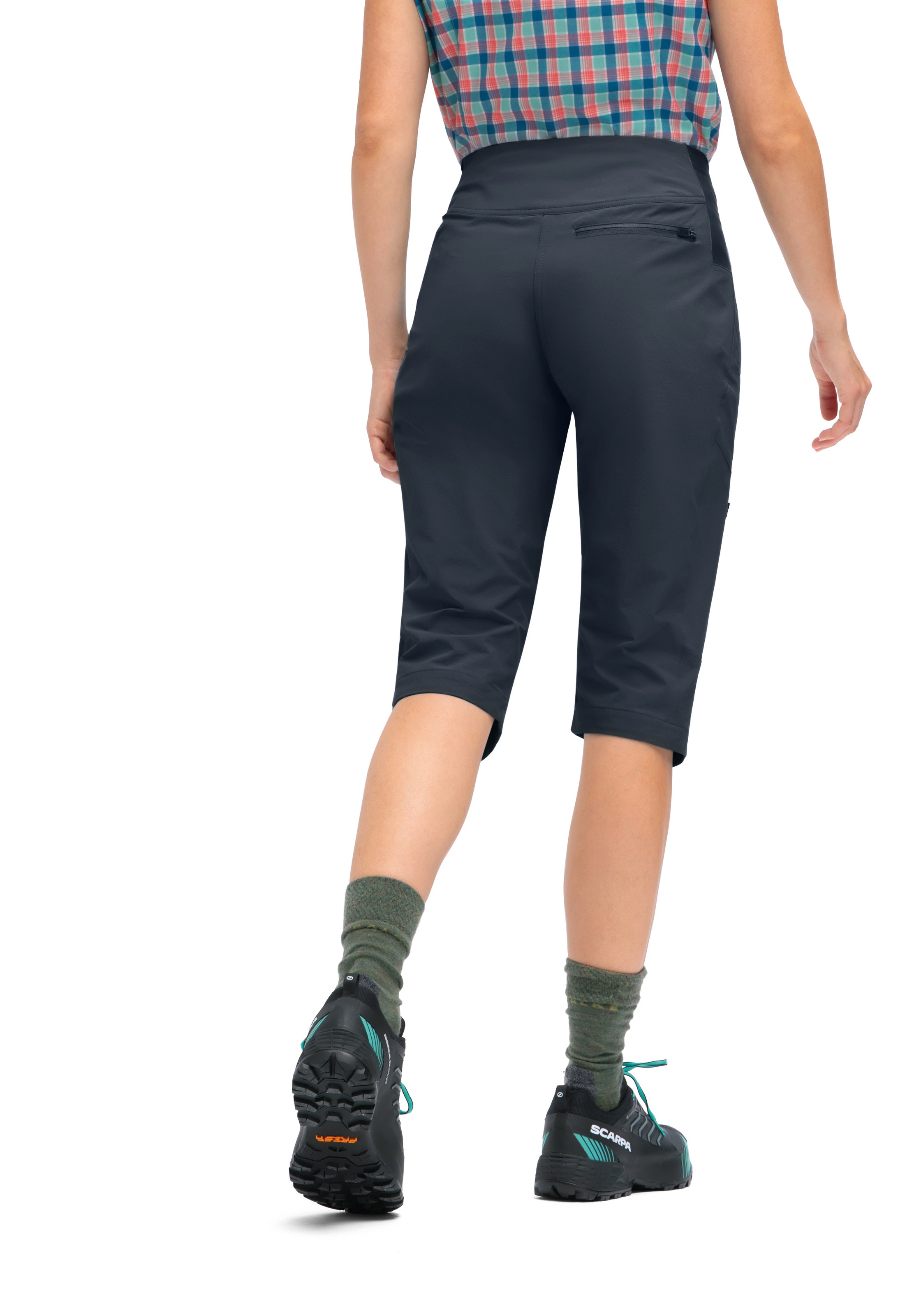 Maier Sports Outdoorhose »Inara slim Capri Vario«, Damen Wanderhose, elastische Funktionshose mit 4 Taschen, Slim Fit