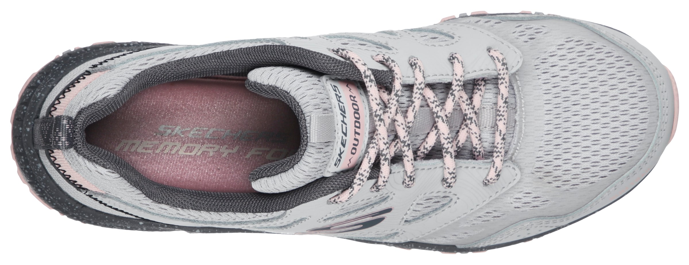 Skechers Sneaker »HILLCREST PURE ESCAPADE«, im Materialmix, Freizeitschuh, Halbschuh, Schnürschuh