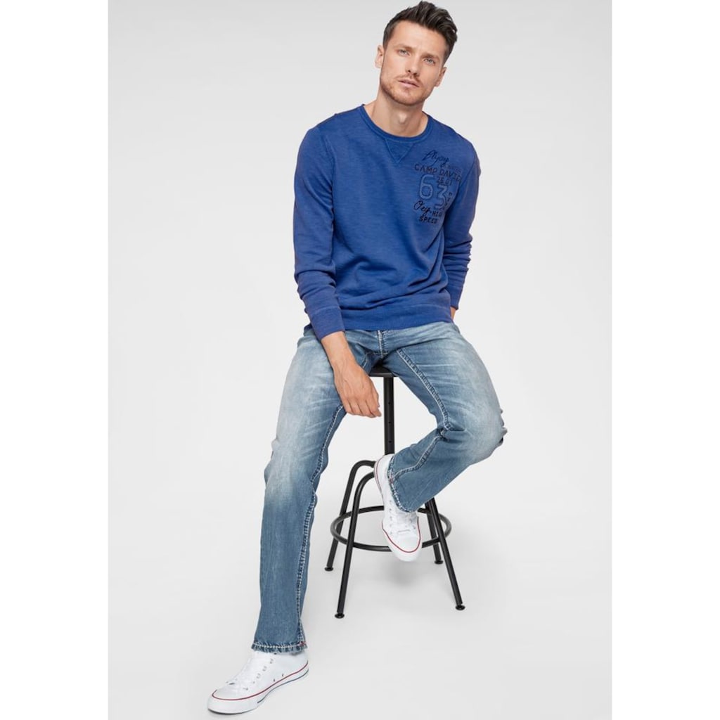 CAMP DAVID Loose-fit-Jeans, mit markanten Nähten und Stretch