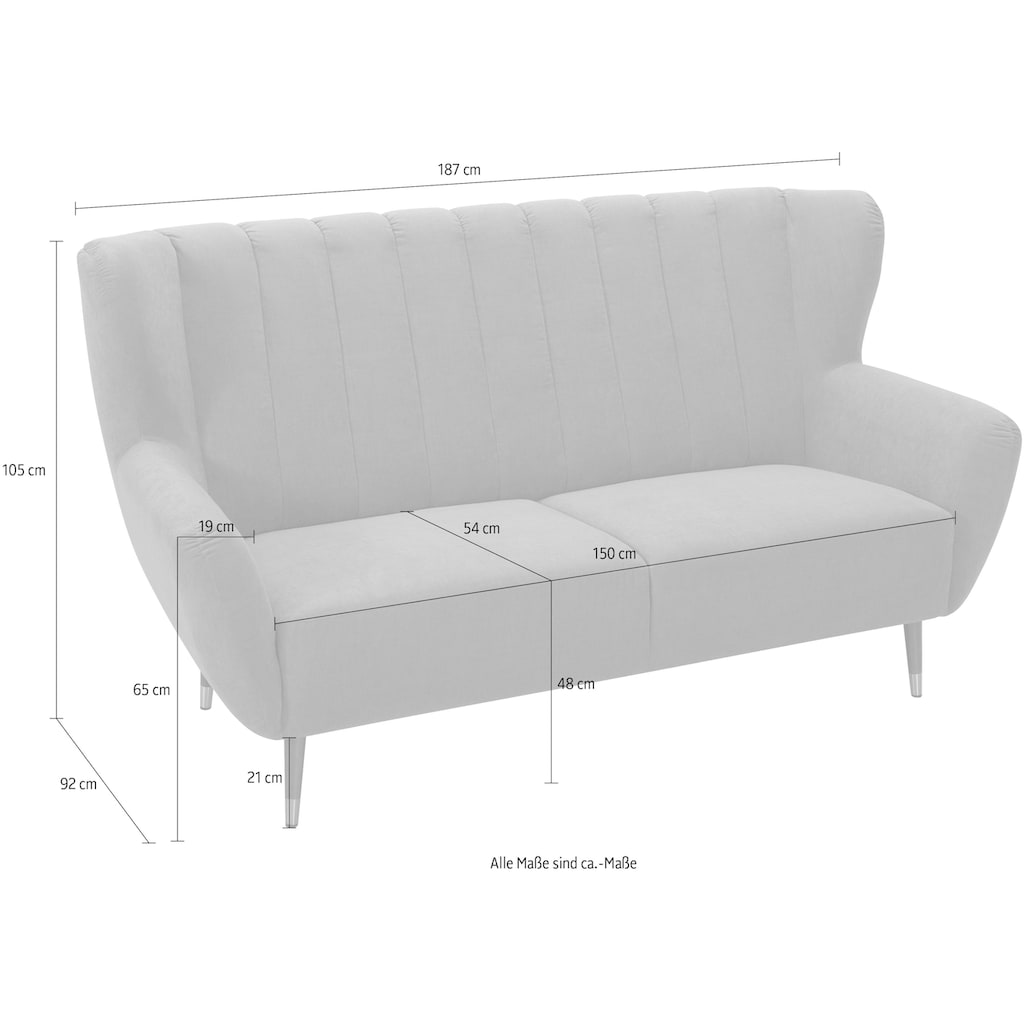 exxpo - sofa fashion 3-Sitzer »Polly«