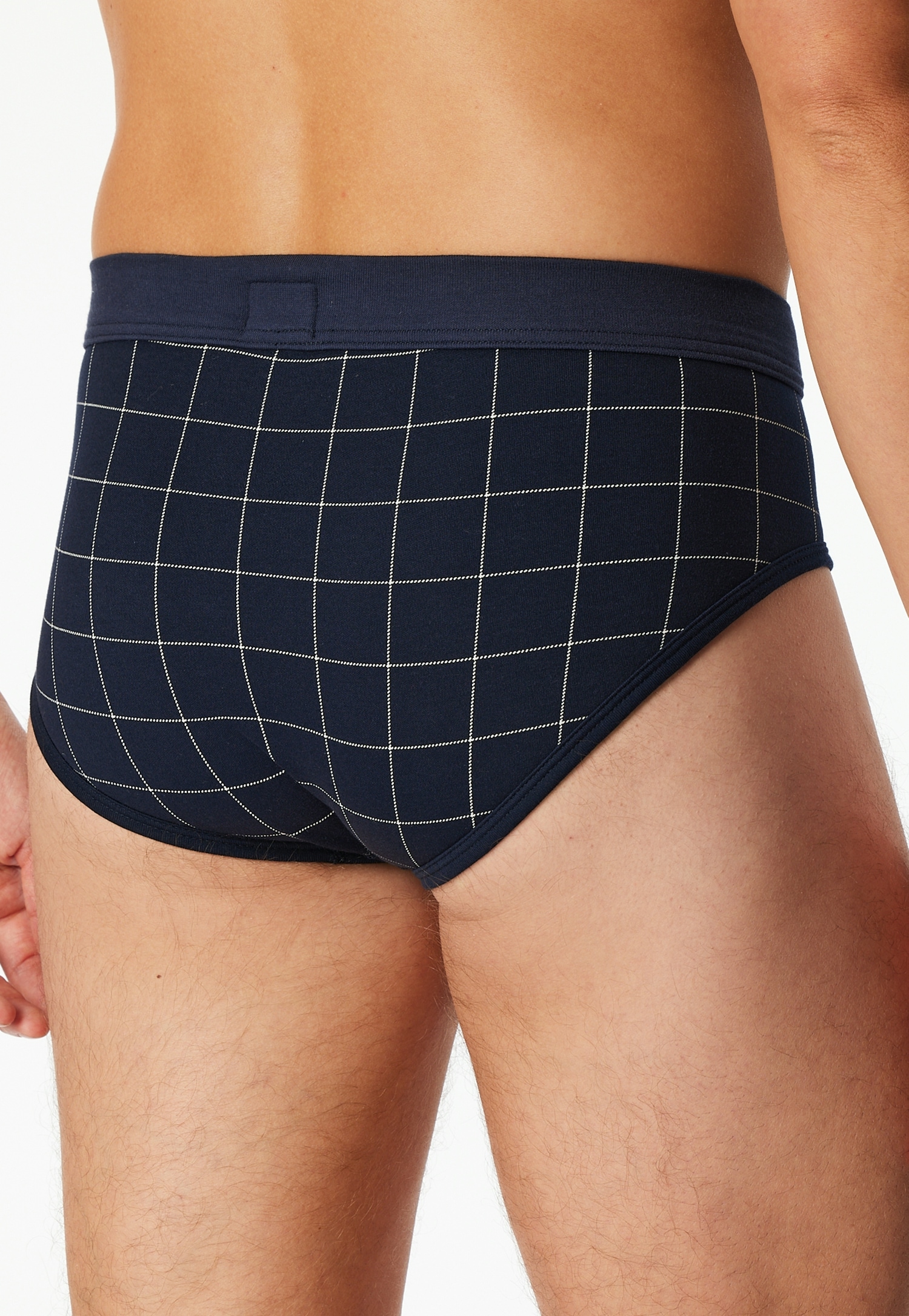 Schiesser Slip »Fine Interlock« mit Eingriff, kariert