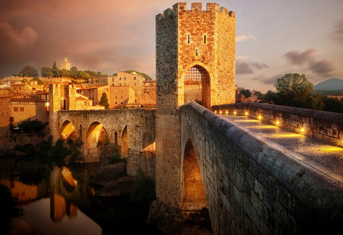 Fototapete »Burg Brücke«