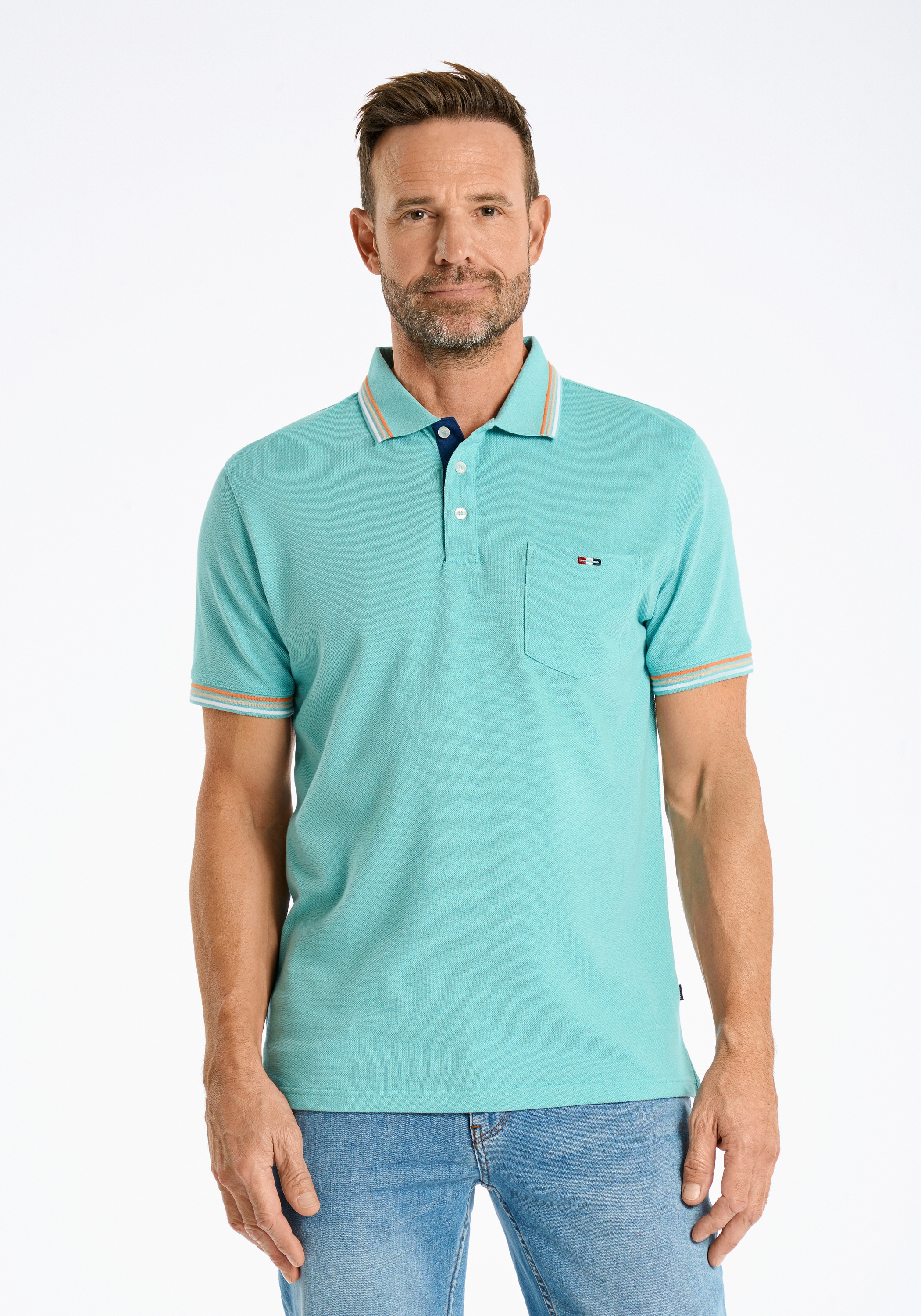 BISON Poloshirt "BISON Poloshirt" günstig online kaufen