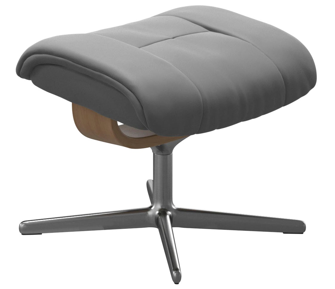 Stressless Fußhocker "Mayfair", mit Cross Base, Größe S, M & L, Holzakzent Eiche