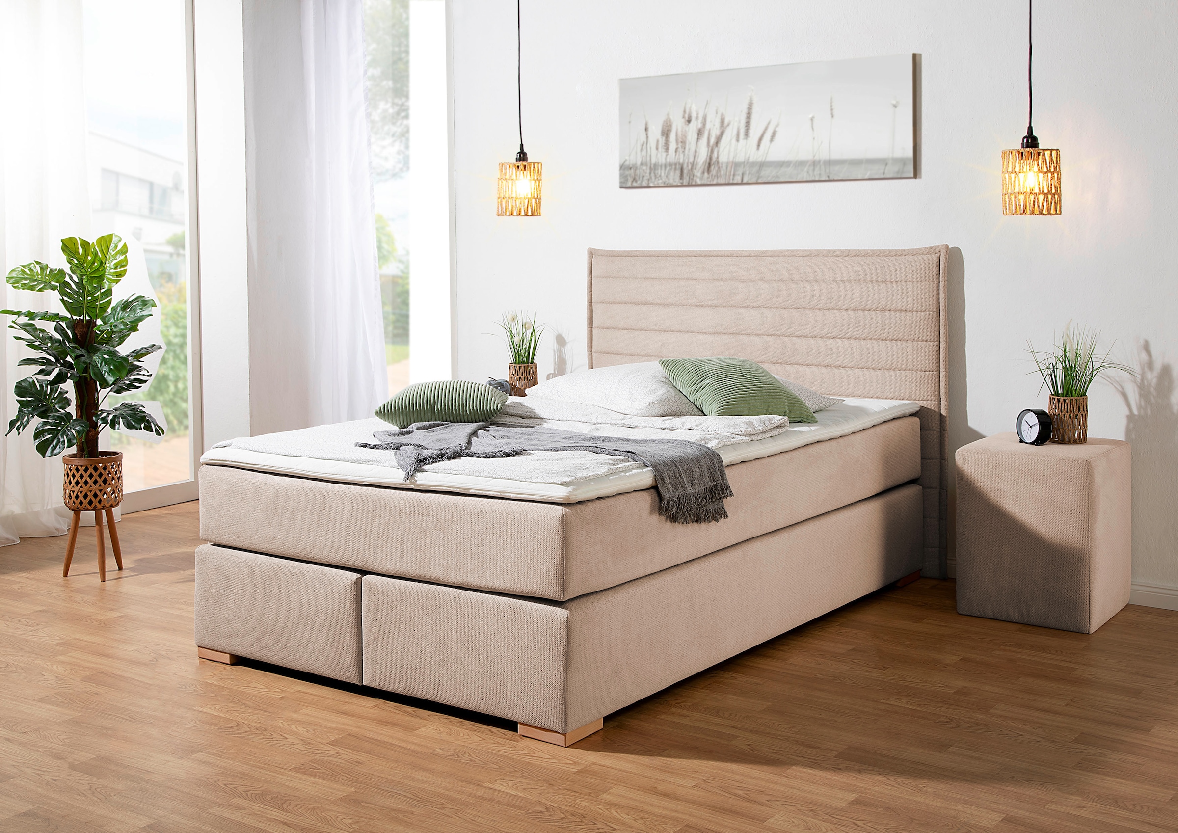 Home affaire Boxspringbett ""Östermoor"", in H2, H3 oder H4 erhältlich günstig online kaufen