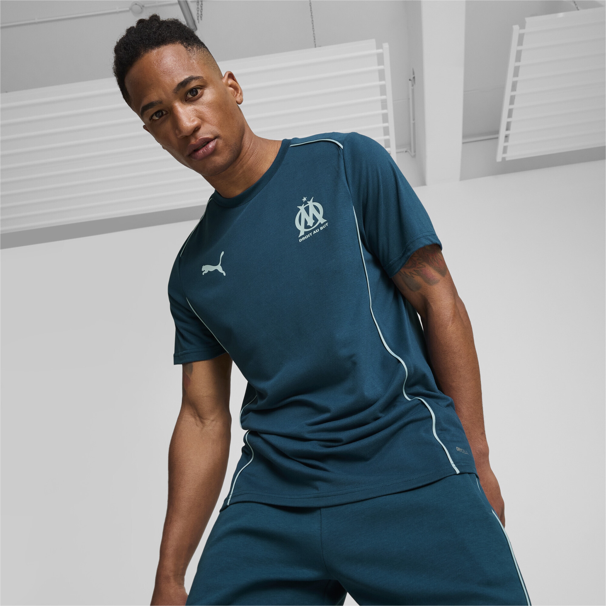 PUMA Trainingsshirt »Olympique de Marseille Casuals T-Shirt Herren«