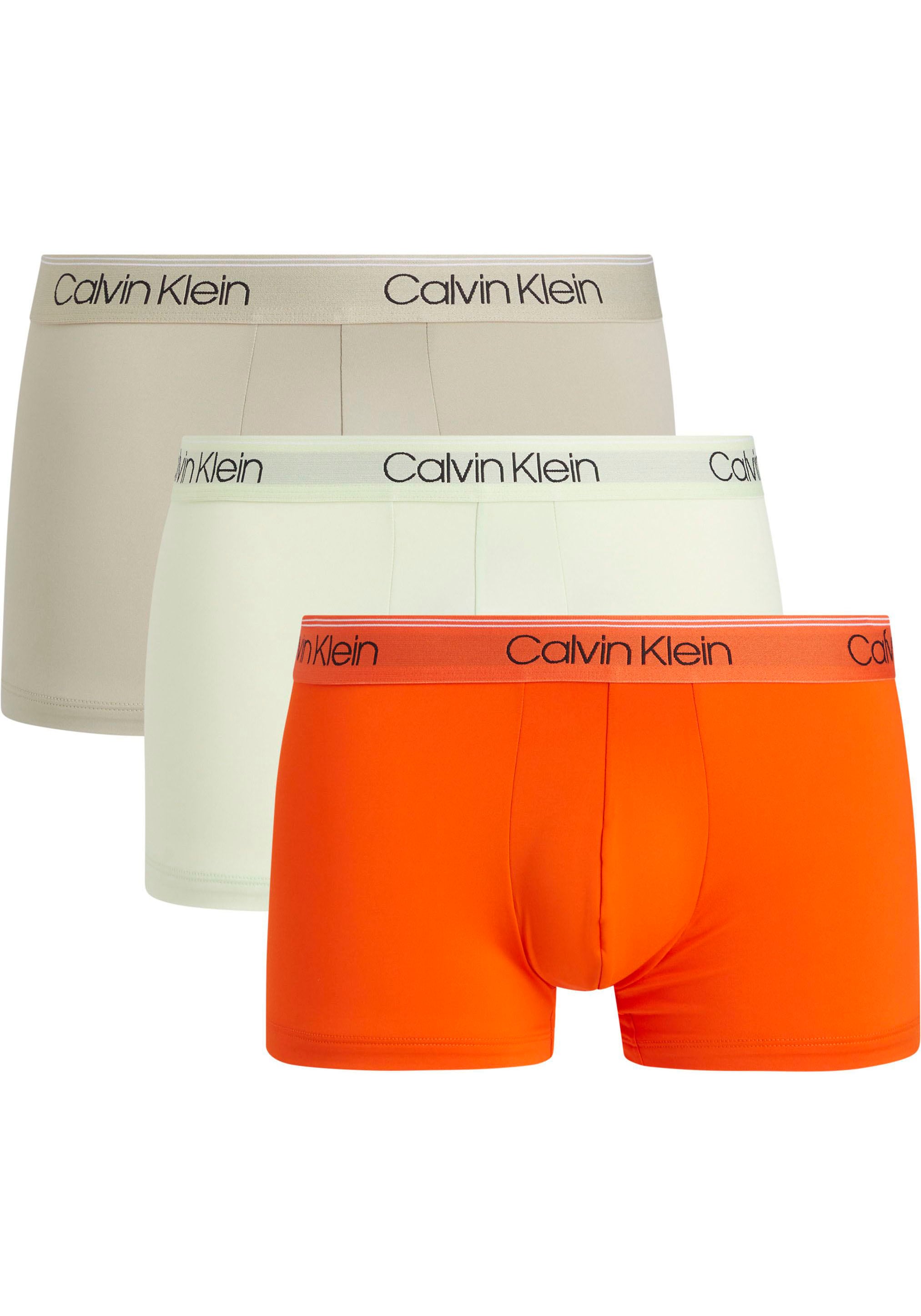 Calvin Klein Underwear Trunk "LOW RISE TRUNK 3PK", (Packung, 3er-Pack), mit Logo-Elastikbund