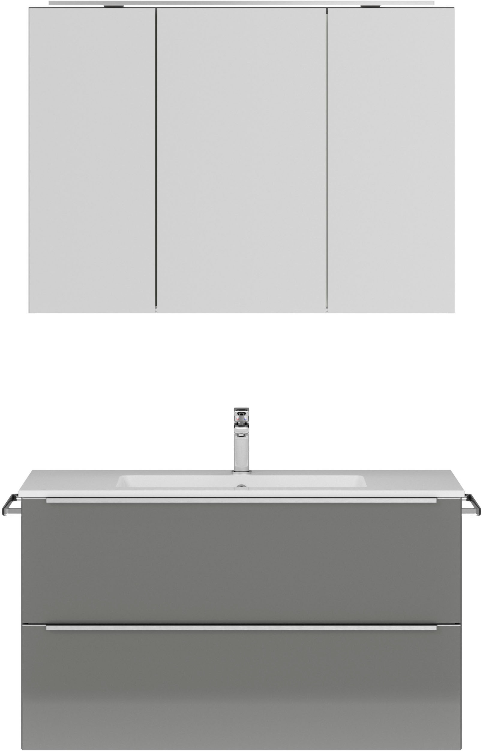 nobilia Badmöbel-Set "Levere" vormontiert, mit Soft-Close, 2 Stk. tlg. günstig online kaufen