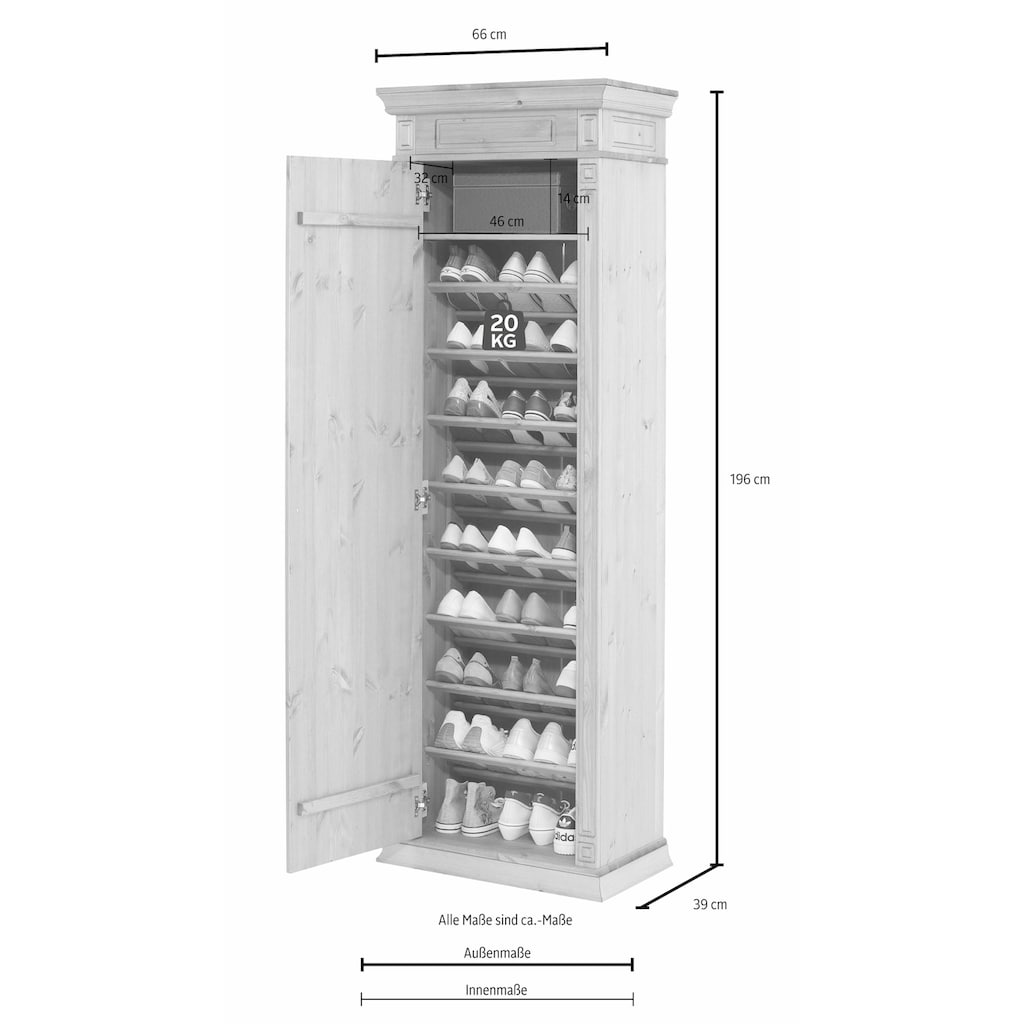 Home affaire Schuhschrank »Vinales«