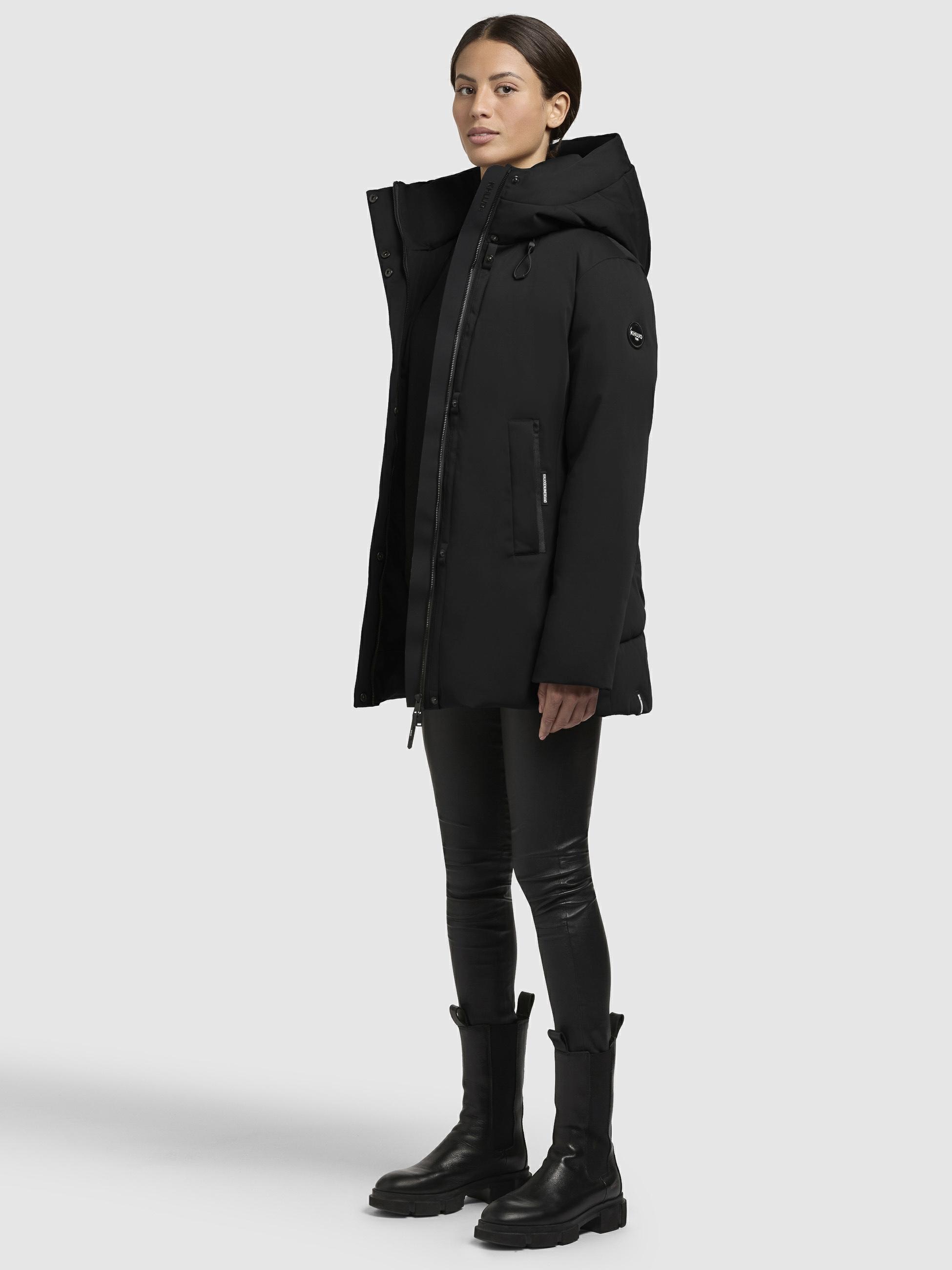 khujo Winterjacke »Palla-YM«, mit Kapuze, Damen Wintermantel mit verstellbarer Kapuze