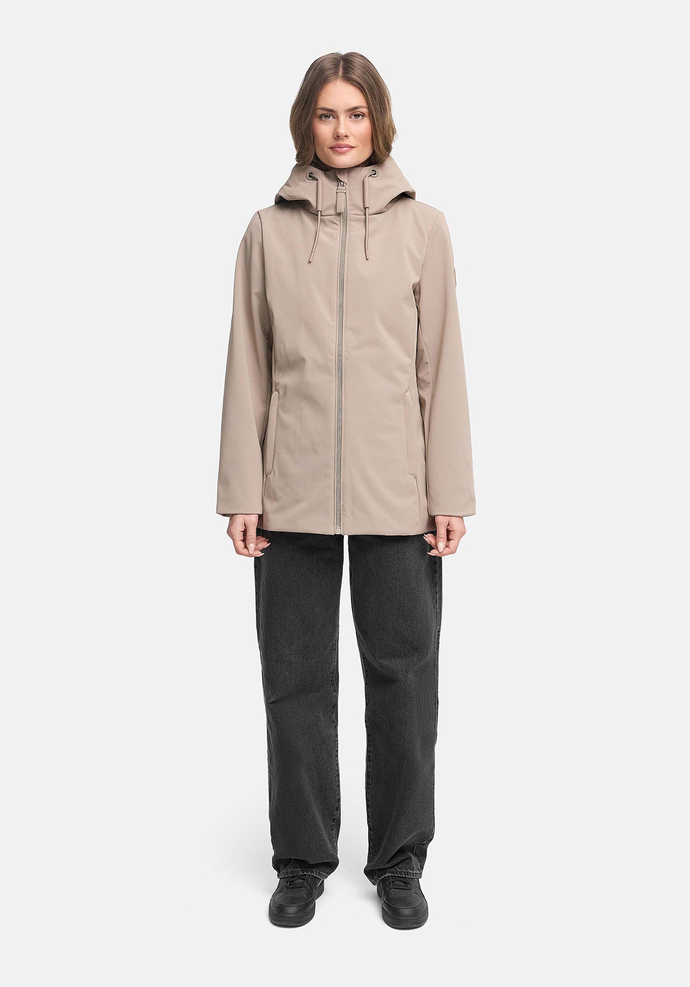Marikoo Outdoorjacke "Minaa" Sportliche Outdoorjacke mit Kapuze und hochschließenden Kragen
