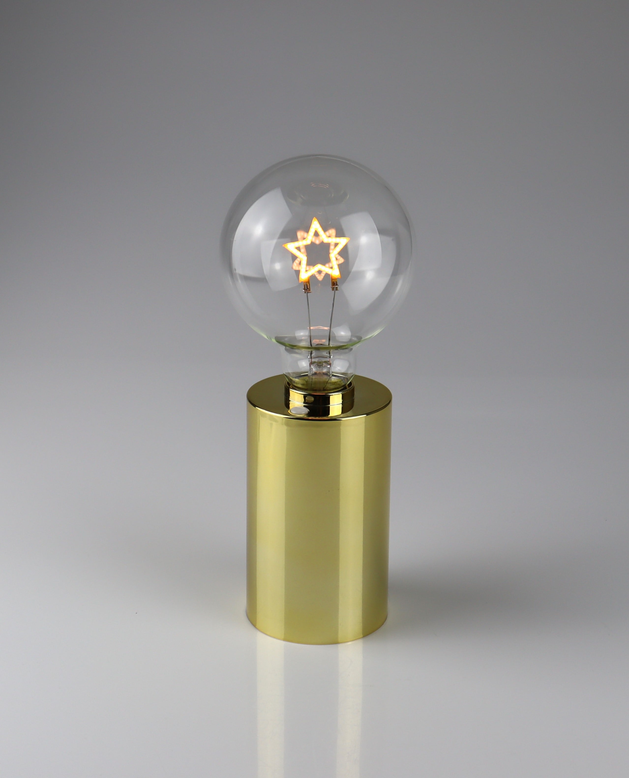 AM Design LED Dekoobjekt "Stern Lampe gold" 9x22,5 cm
