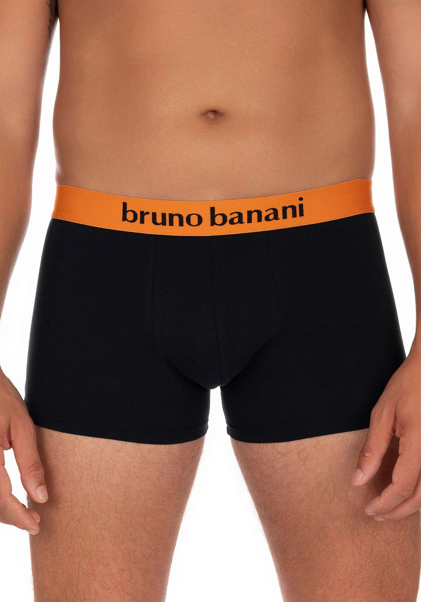 Bruno Banani Boxer »Flowing«, (2er Pack), mit kontrastreichem Logobund