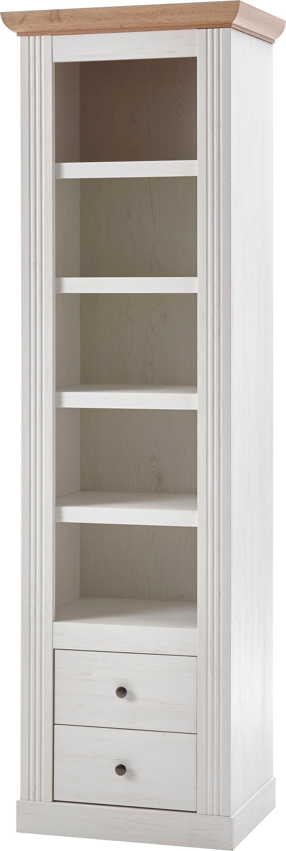 OTTO home Regal "Westminster, Garderobenschrank, Wohnzimmerschrank, Mehrzweckschrank" Schrank, Metallgriffe, vielseitig einsetzbar, in 2 Farben erhältlich