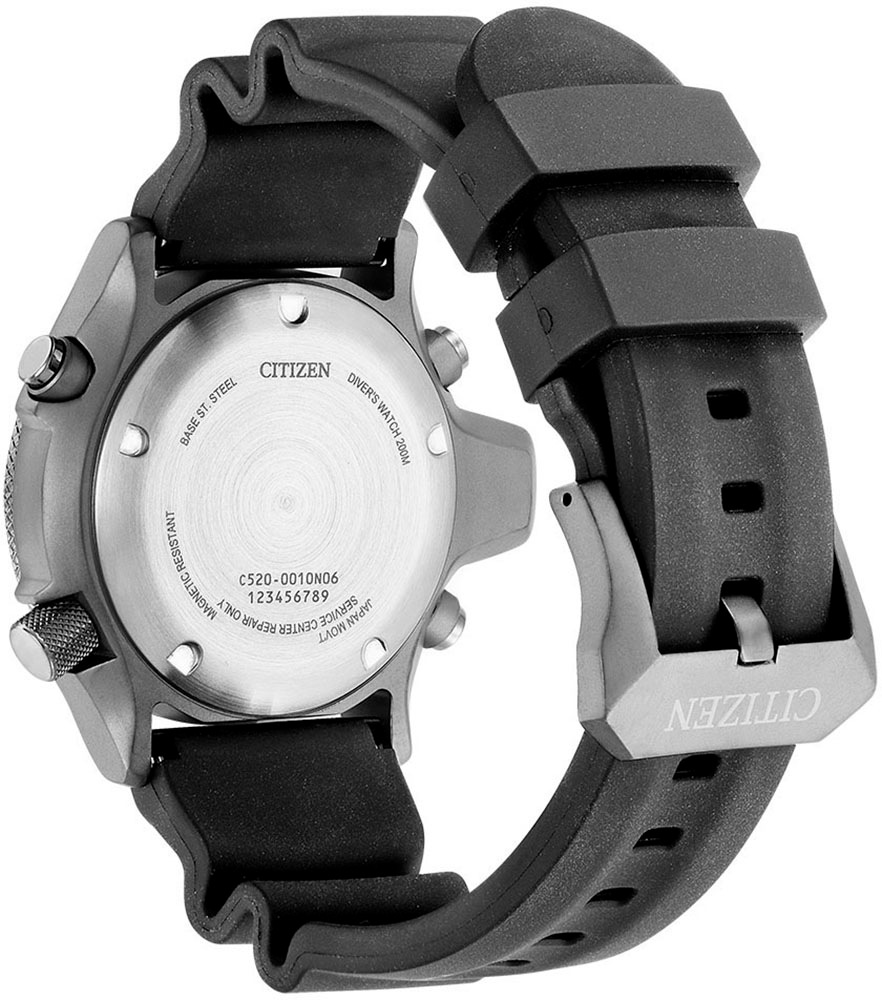 Citizen Taucheruhr, (2 tlg., inkl. Bandverlängerung), Armbanduhr, Quarzuhr, Herrenuhr, bis 20 bar wasserdicht, Datum