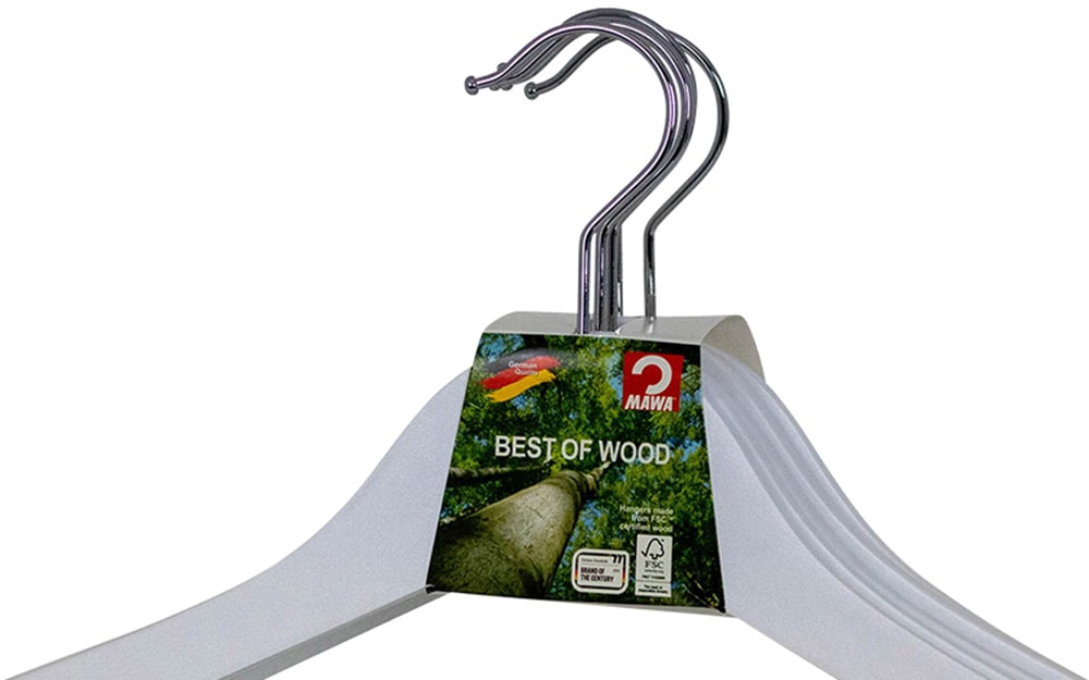MAWA Kleiderbügel »Lotusbügel«, (Set, 5 tlg., 5 Kleiderbügel), aus Lotusholz