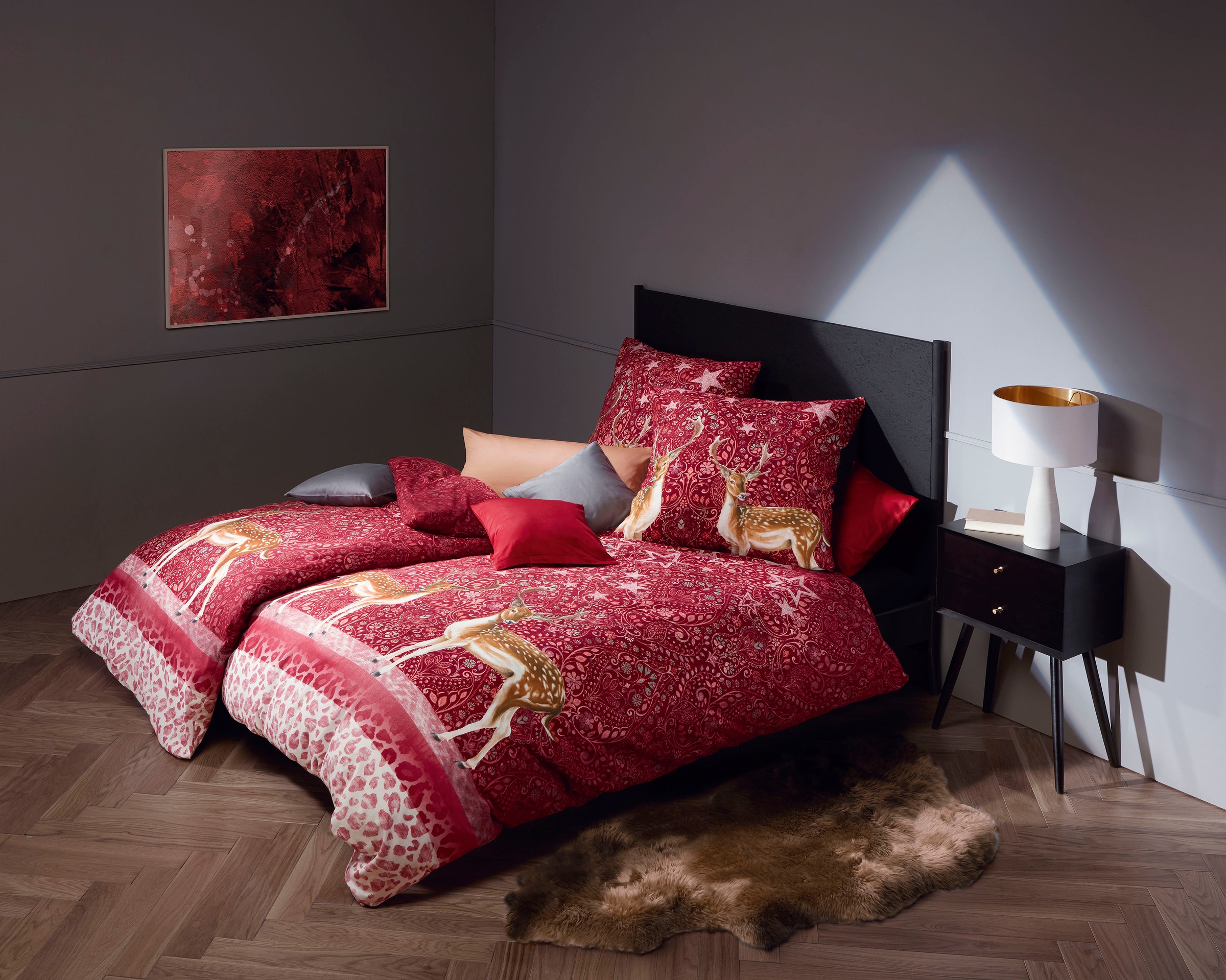 fleuresse Bettwäsche »Aspen 4114«, Feinbiber, Baumwolle, in Gr. 135x200, 155x220, 200x200cm