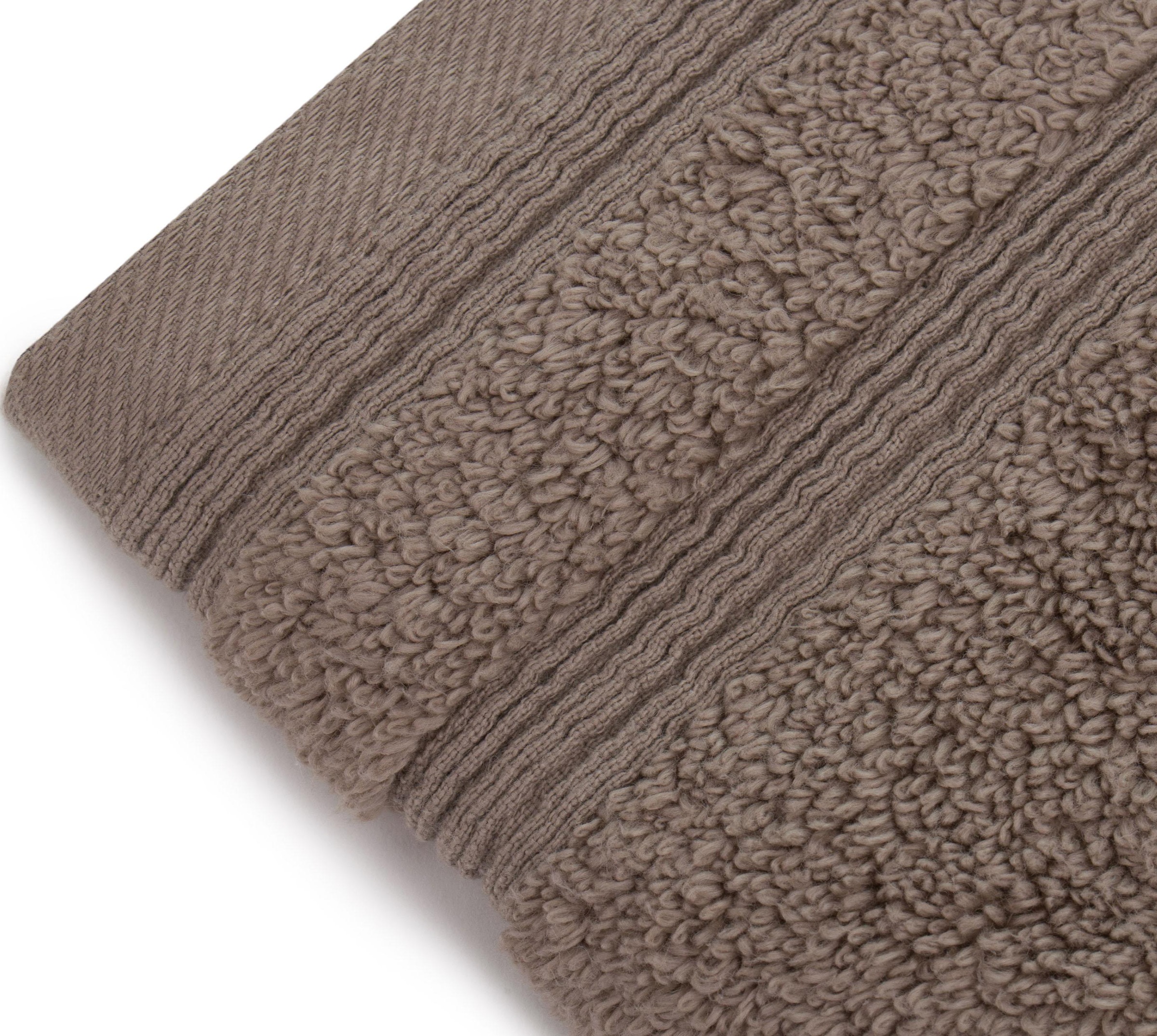 Gözze Gästehandtücher "Monaco" im Set, Uni Farben, mit gewellter Bordüre günstig online kaufen